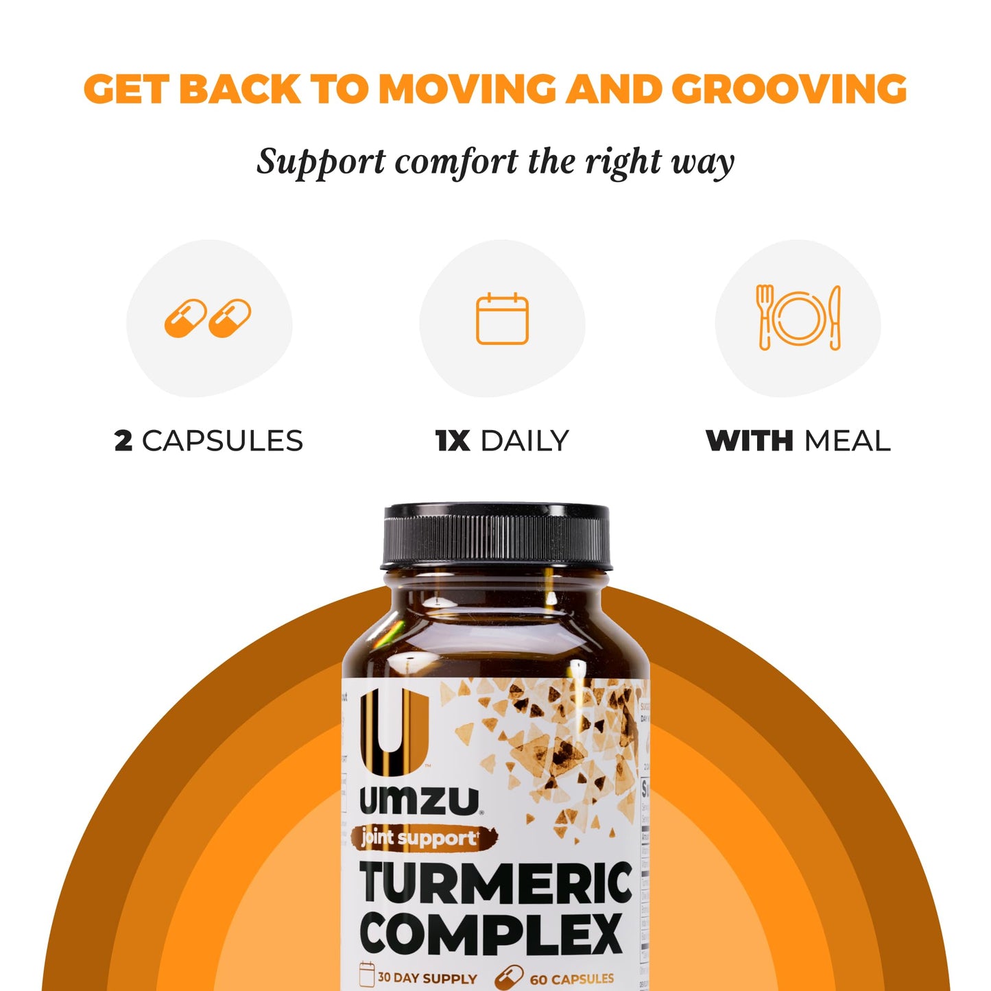 UMZU Turmeric Curcumin Supplement Capsule 1 Count