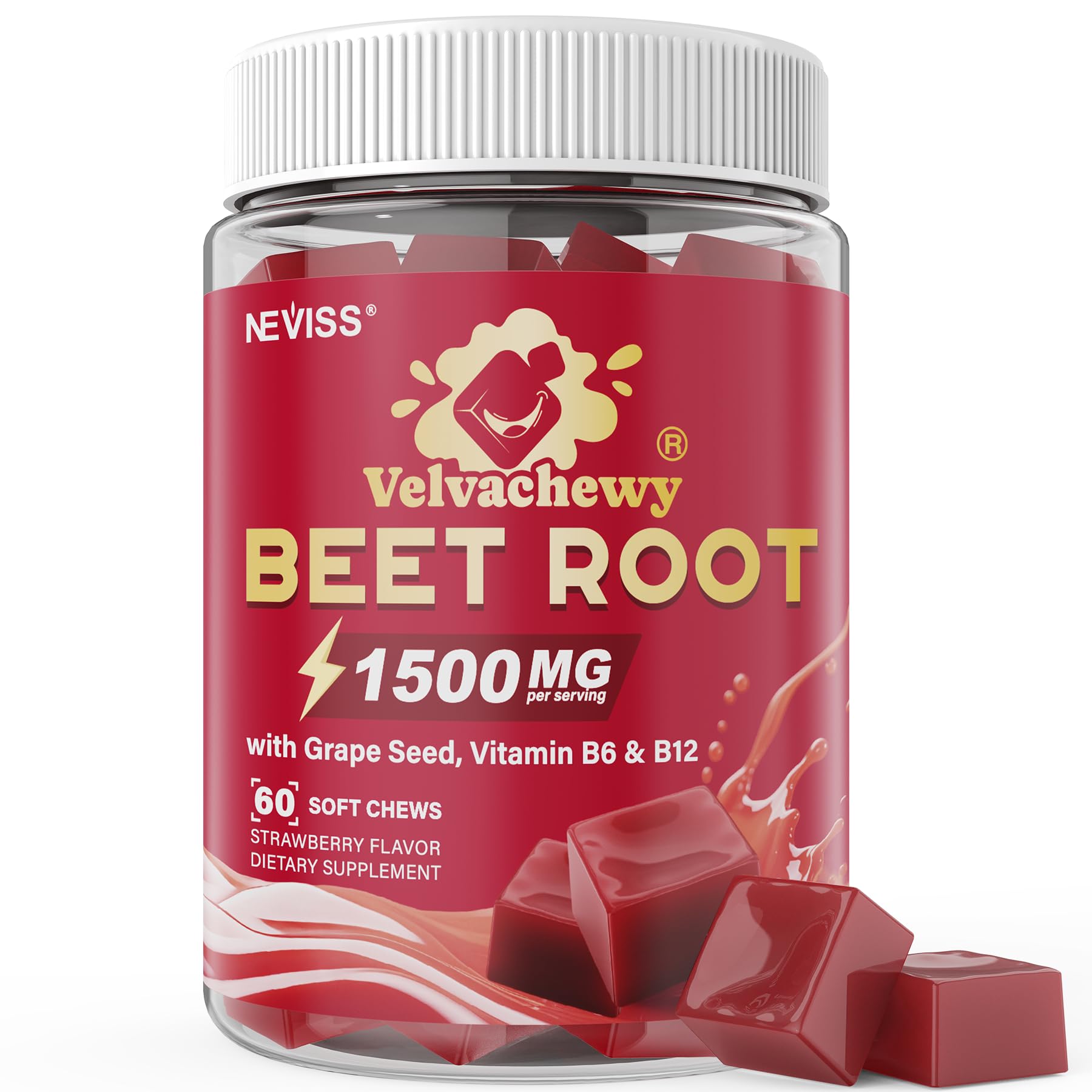 NEVISS Beet Root Gummies 60 Count