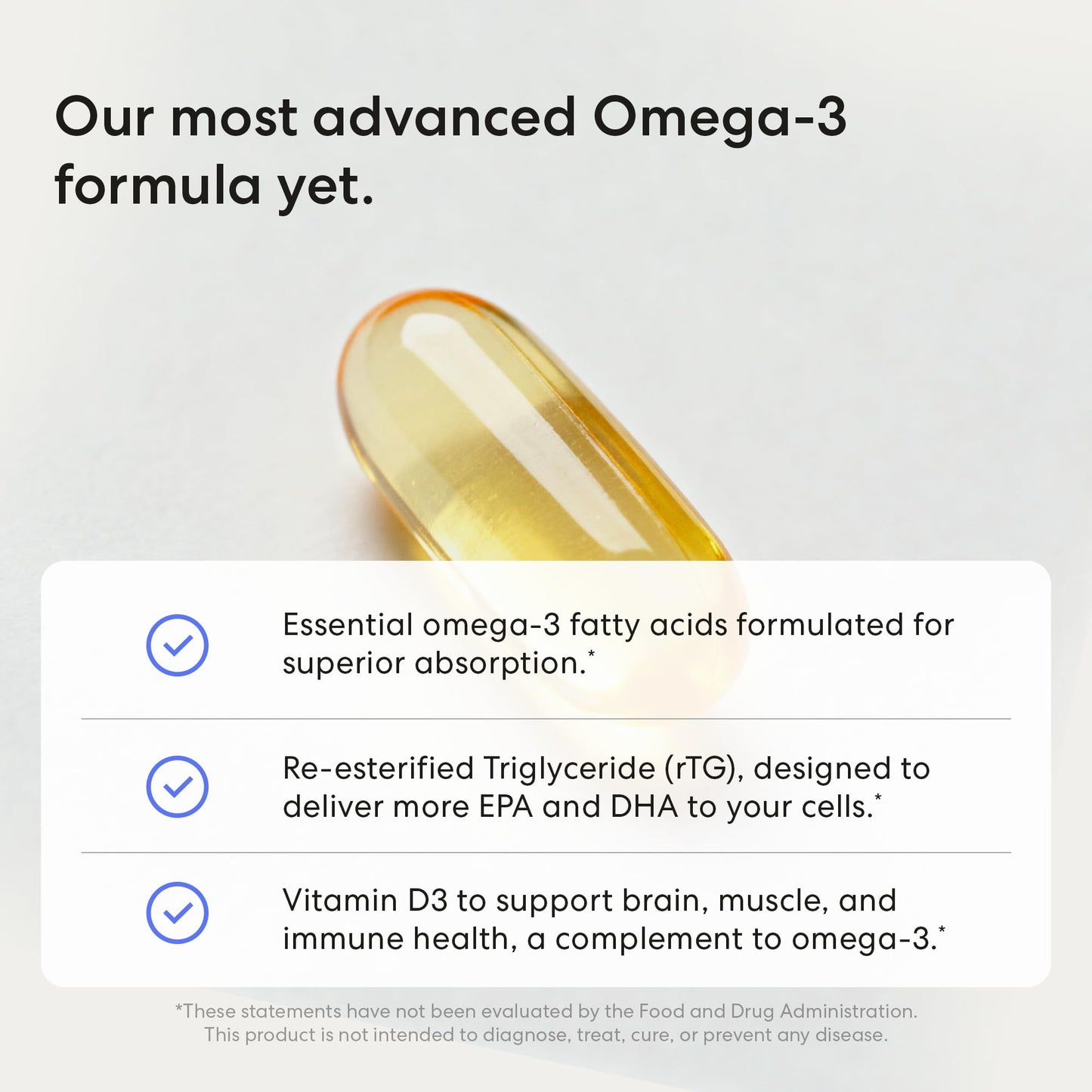 USANA BiOmega Premium Omega-3 Support Formula Capsules 56 Count