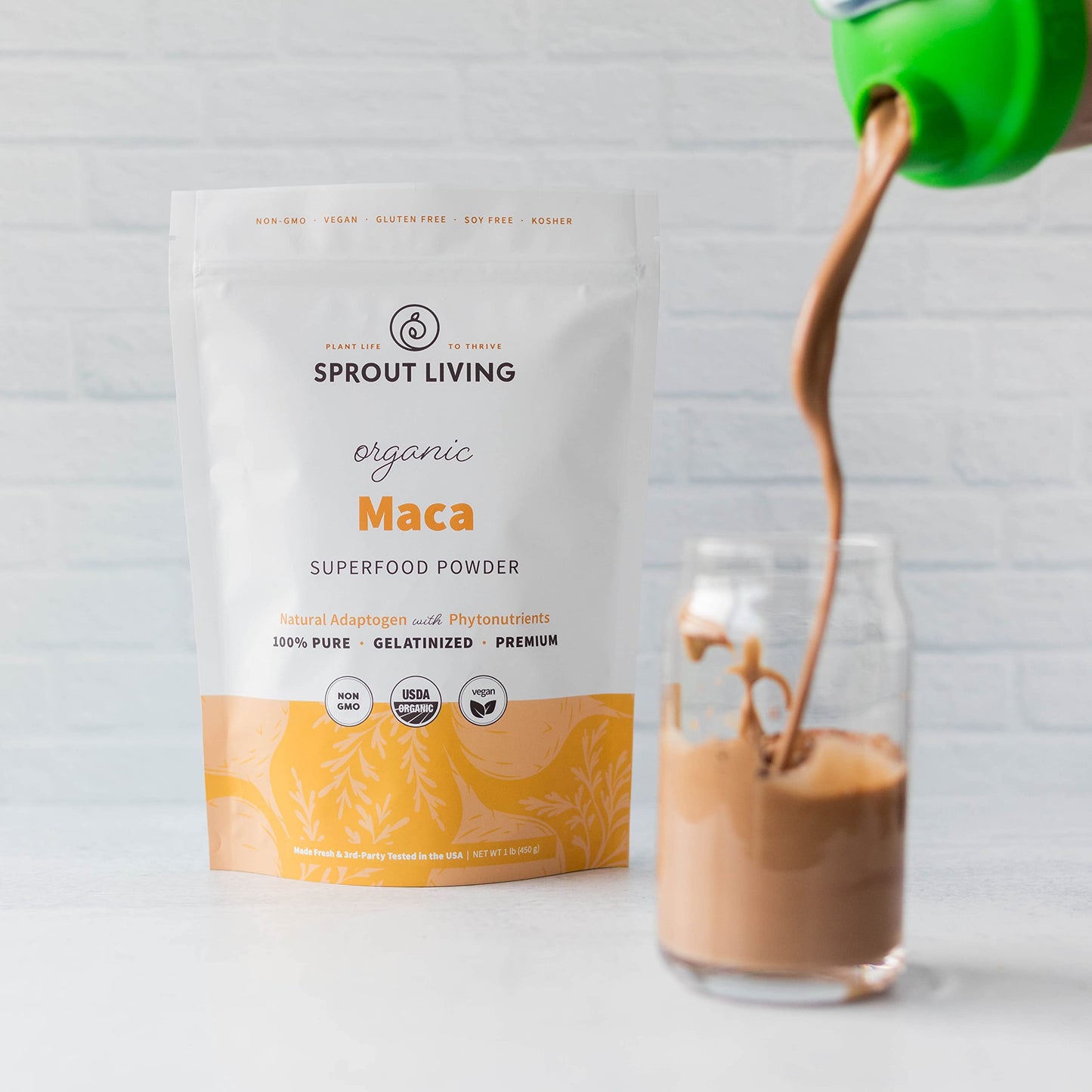 Sprout Living Organic Gelatinized Maca Root Powder, 16 oz