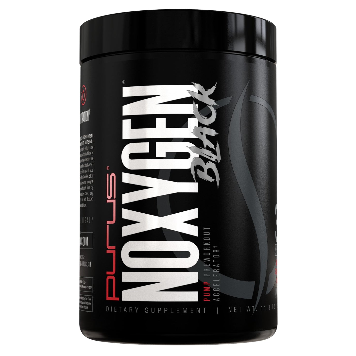 Purus Labs NOXygen Black Powder Pre-Workout Accelerator 11.3 Ounces