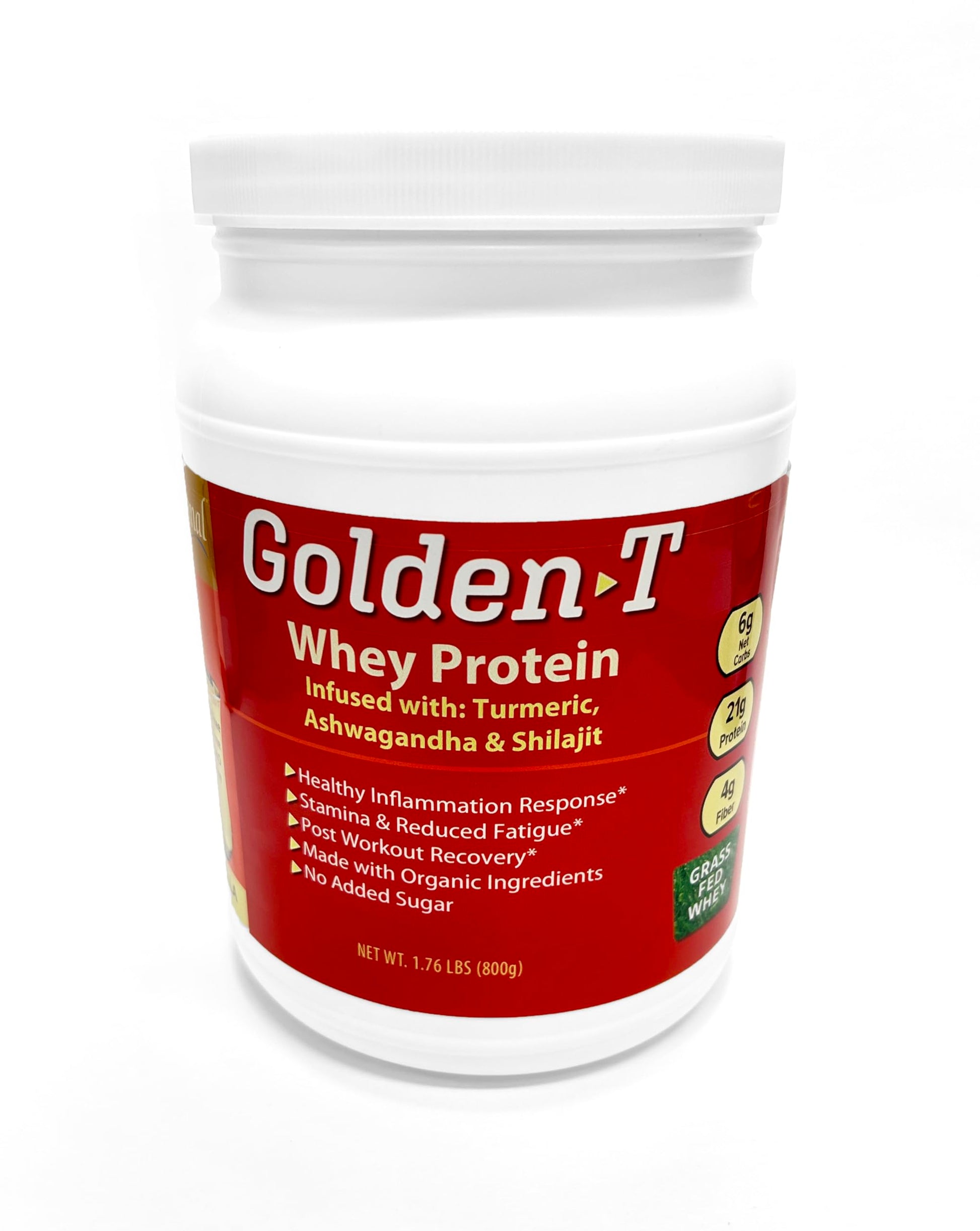 PRAAS Golden-T Whey Protein Vanilla Powder, 28.16 oz