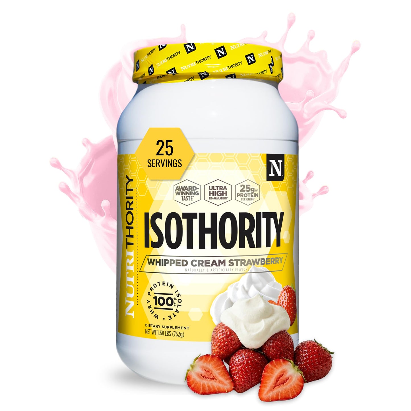 Nutrithority Isothority Isolated Whey Protein Powder 1.99 lb