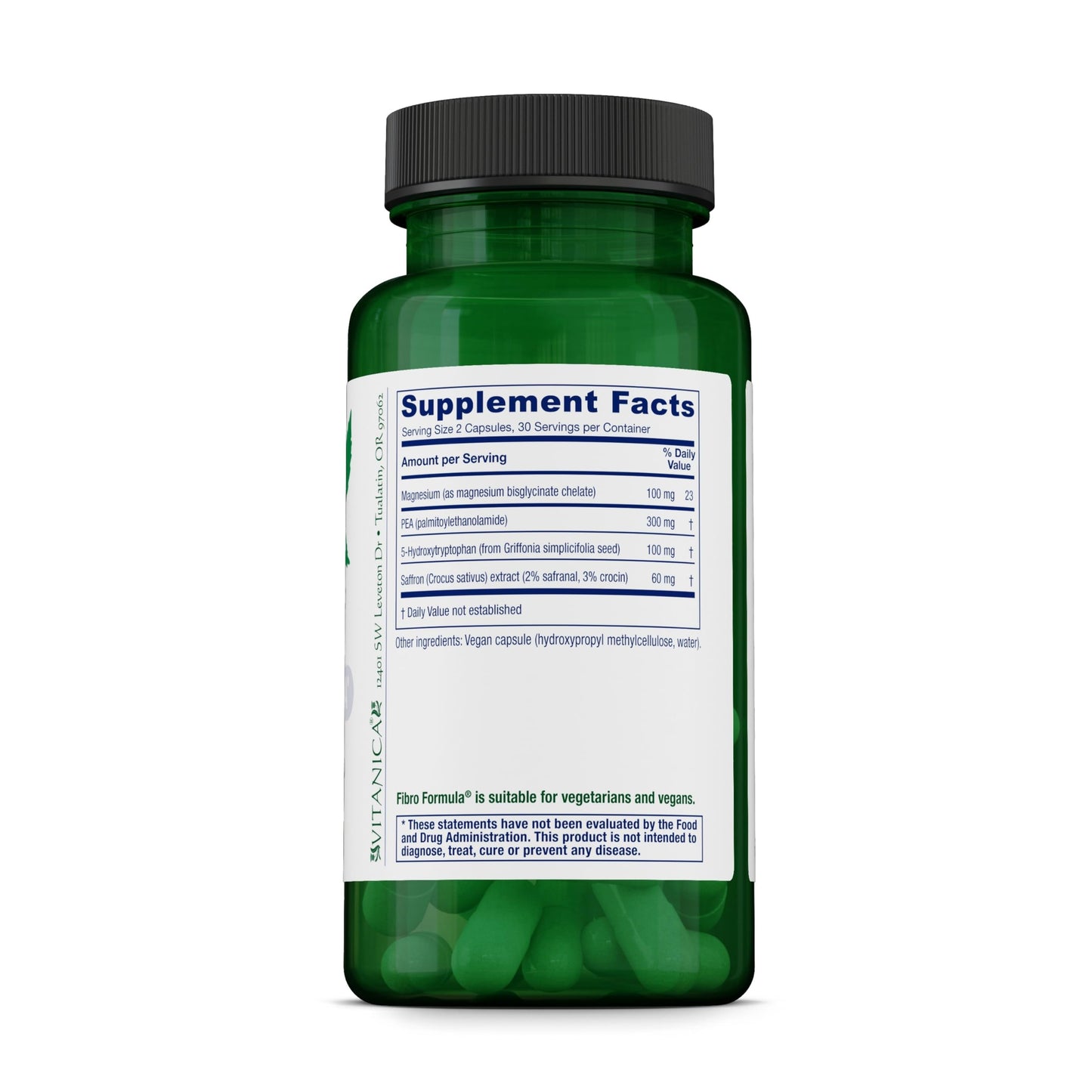 Vitanica FibroFormula Neuromuscular Relaxation & Neurotransmitter Support 60 Capsules