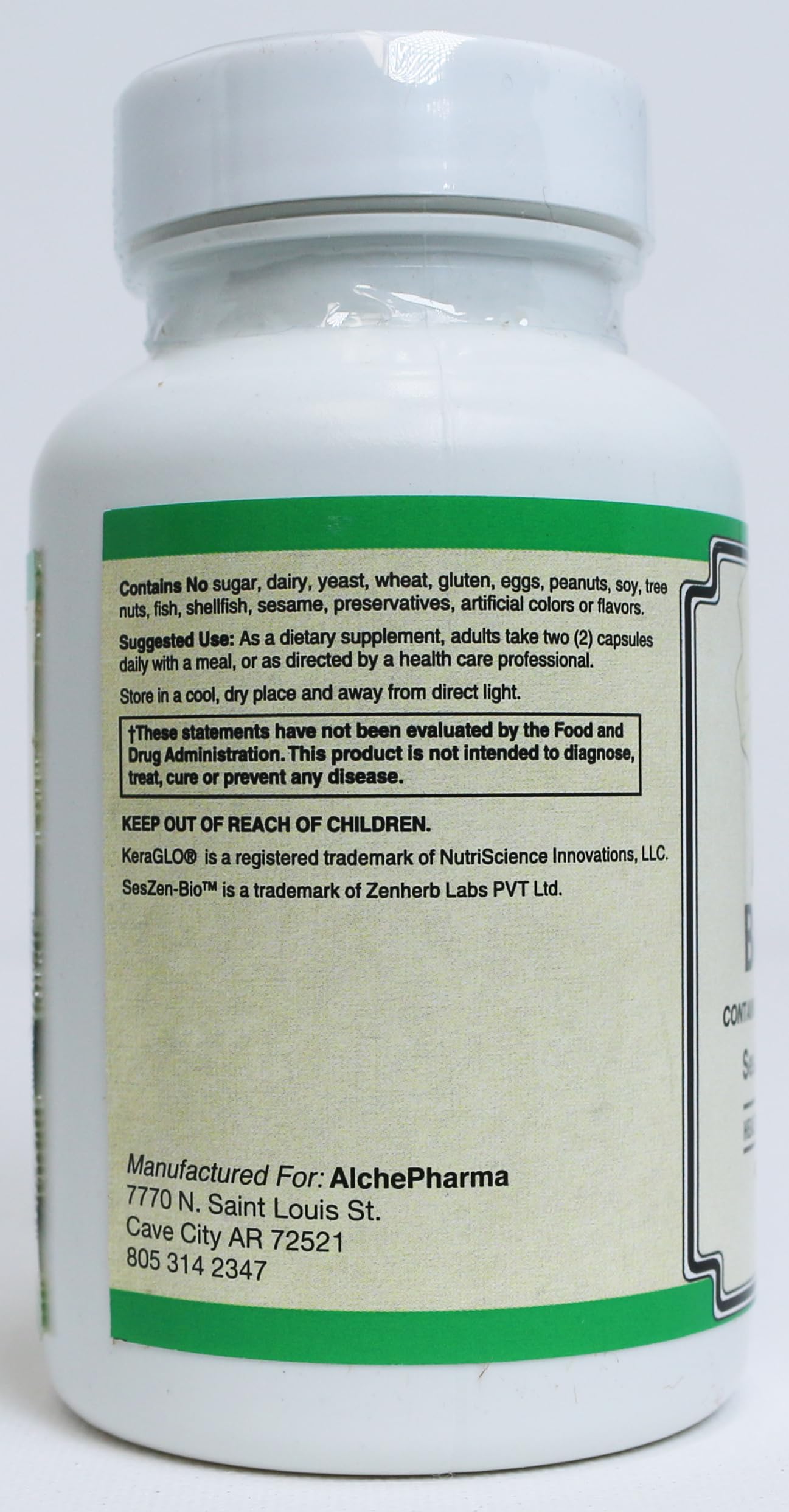 AlchePharma Advanced Beauty Care, Hair Skin and Nails Supplement Capsule, 1 Count