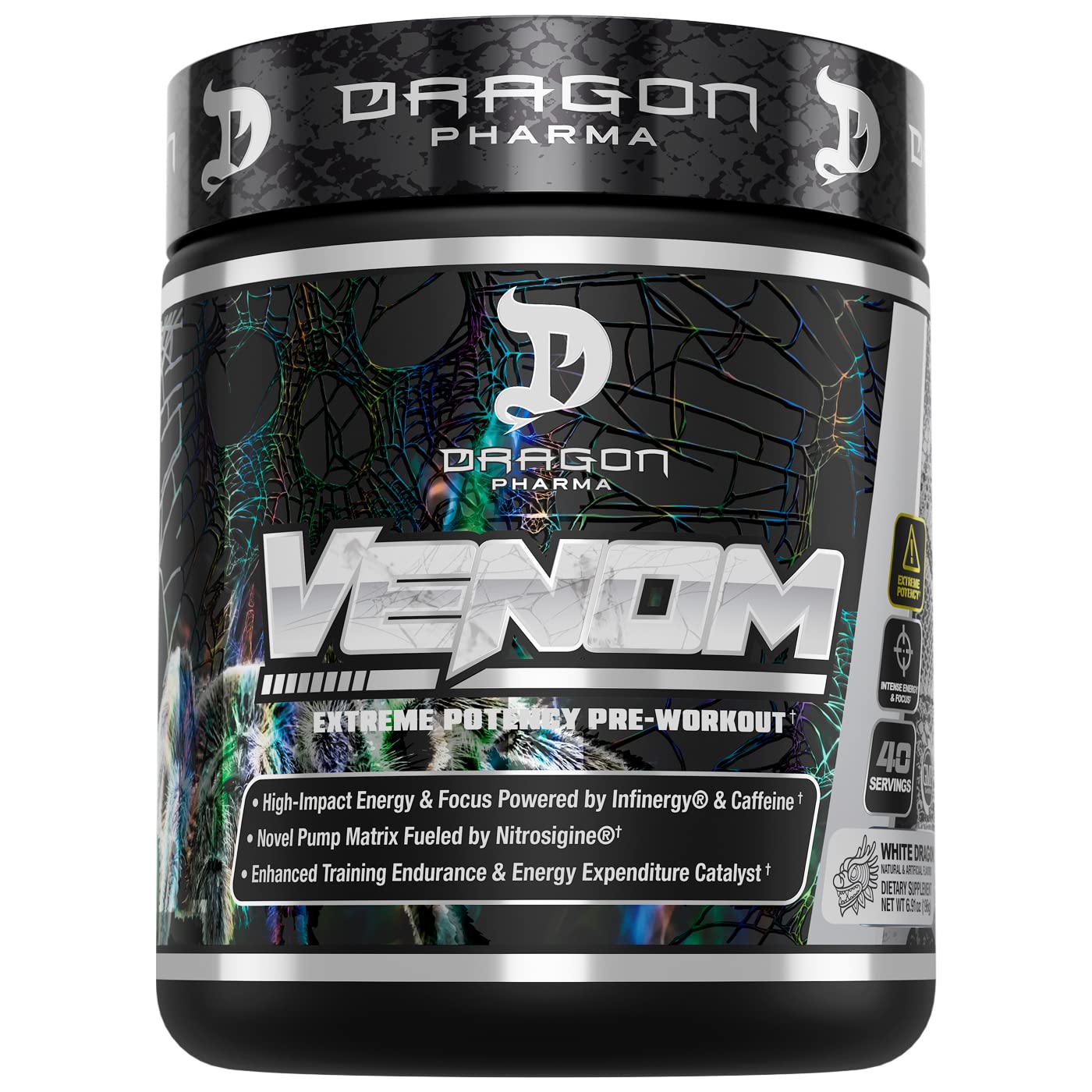 DRAGON PHARMA Venom Extreme Potency Pre-Workout Powder 6.91 Ounce