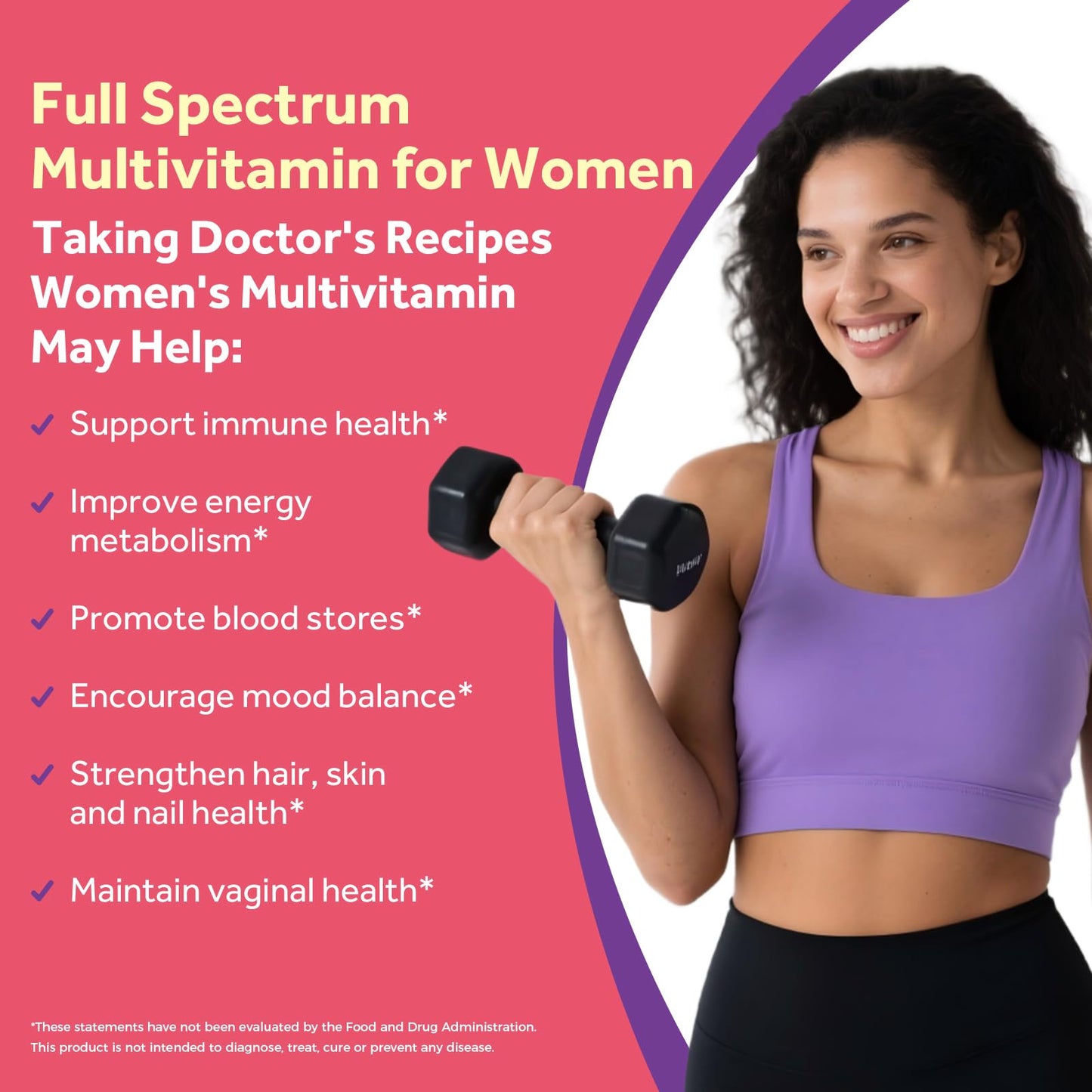 Doctor's Recipes Women's Multivitamin Tablet 60 Count
