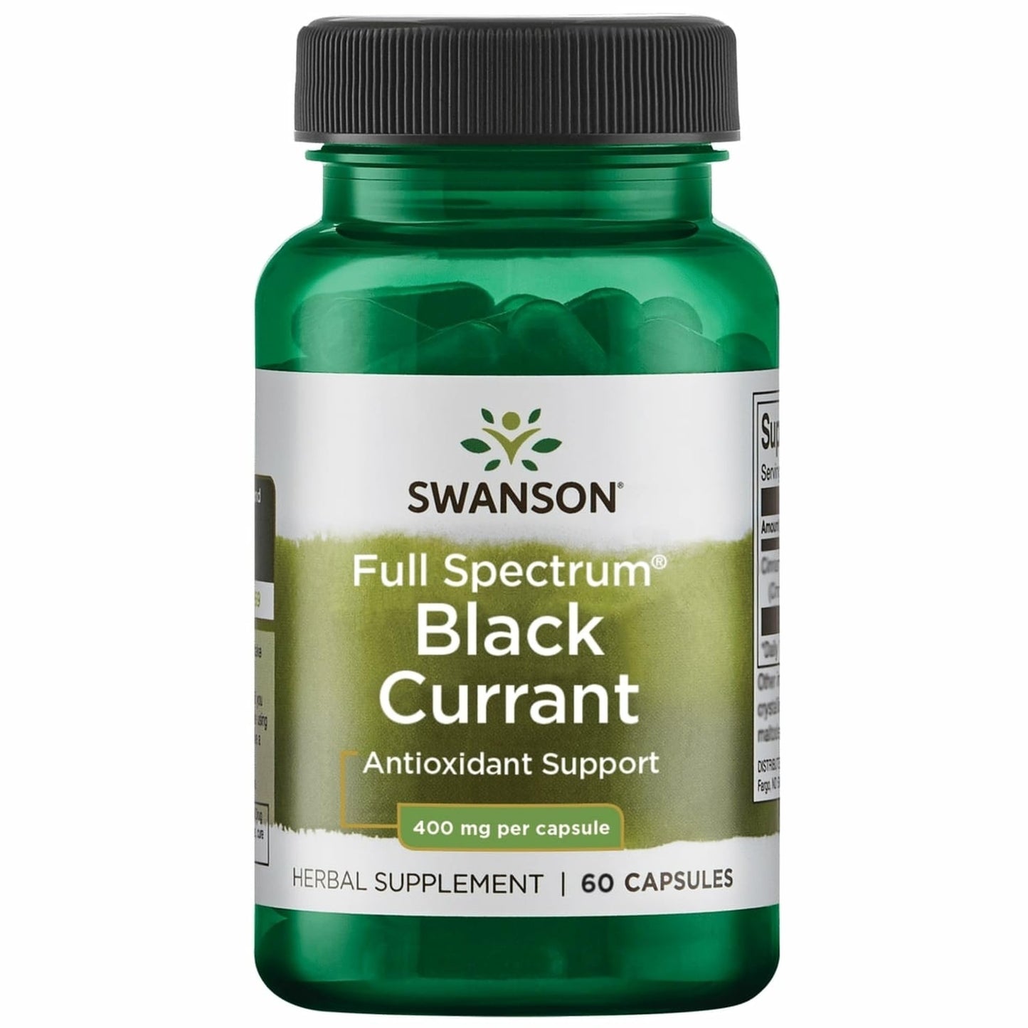 Swanson Full Spectrum Black Currant 400 Milligrams, 60 Capsules