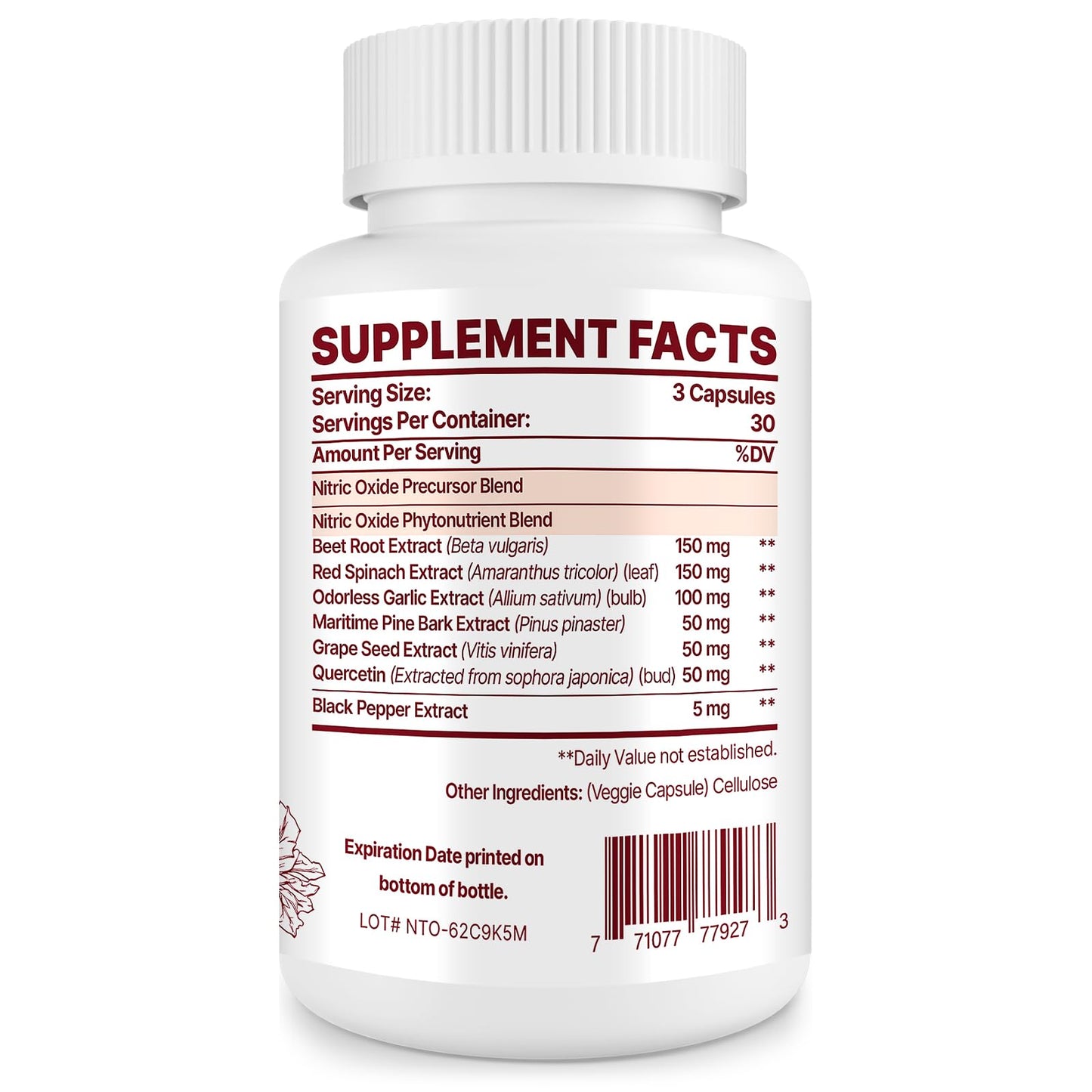 Zdoroviye Nitric Oxide Supplement for Men 180 Capsules