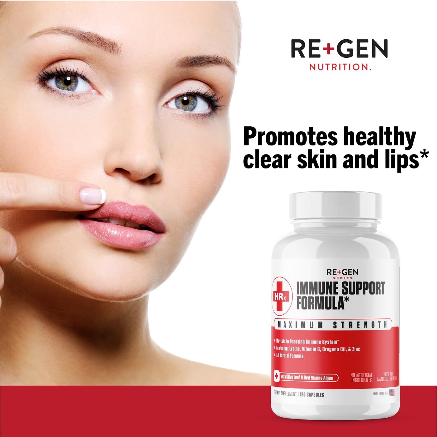 Re+Gen Nutrition Immune Support Capsule, 120 Capsules