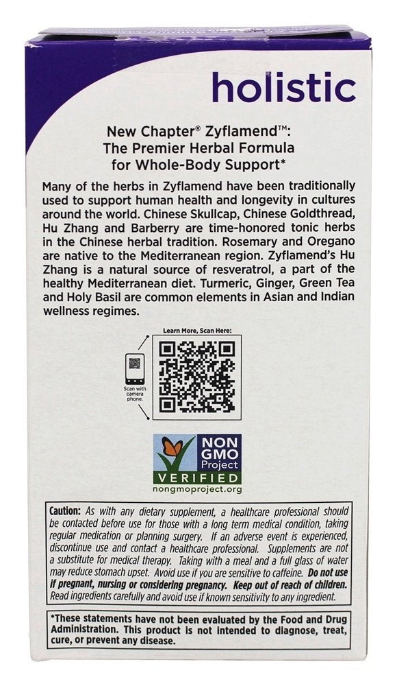 New Chapter Zyflamend Whole Body Capsule 180 Count