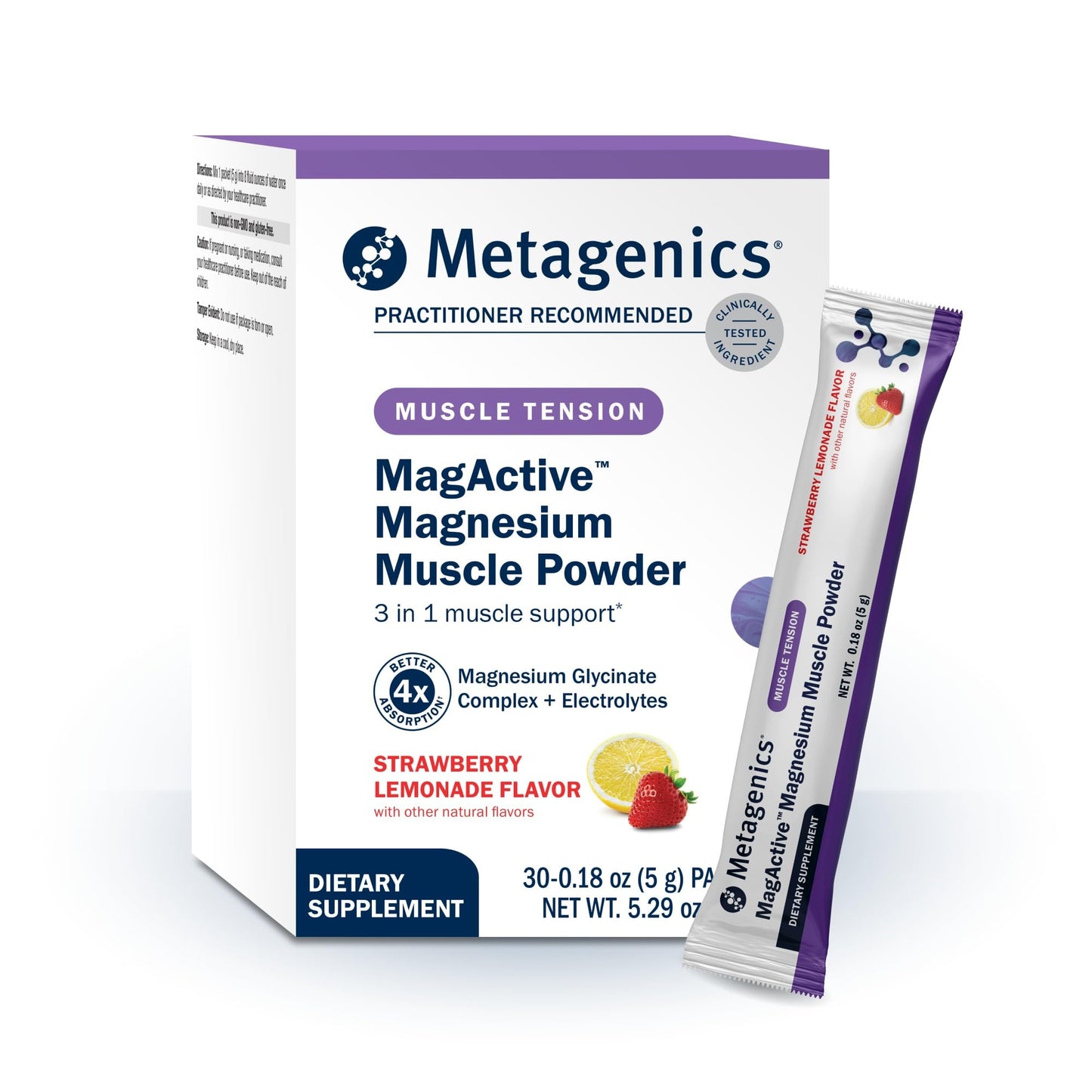 Metagenics MagActive Magnesium Muscle Powder, 30 Packets