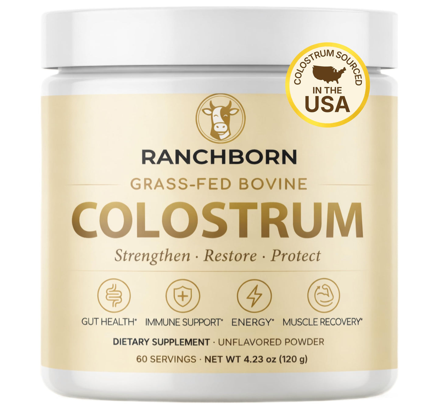 RANCHBORN Colostrum Powder 4.23 Ounce