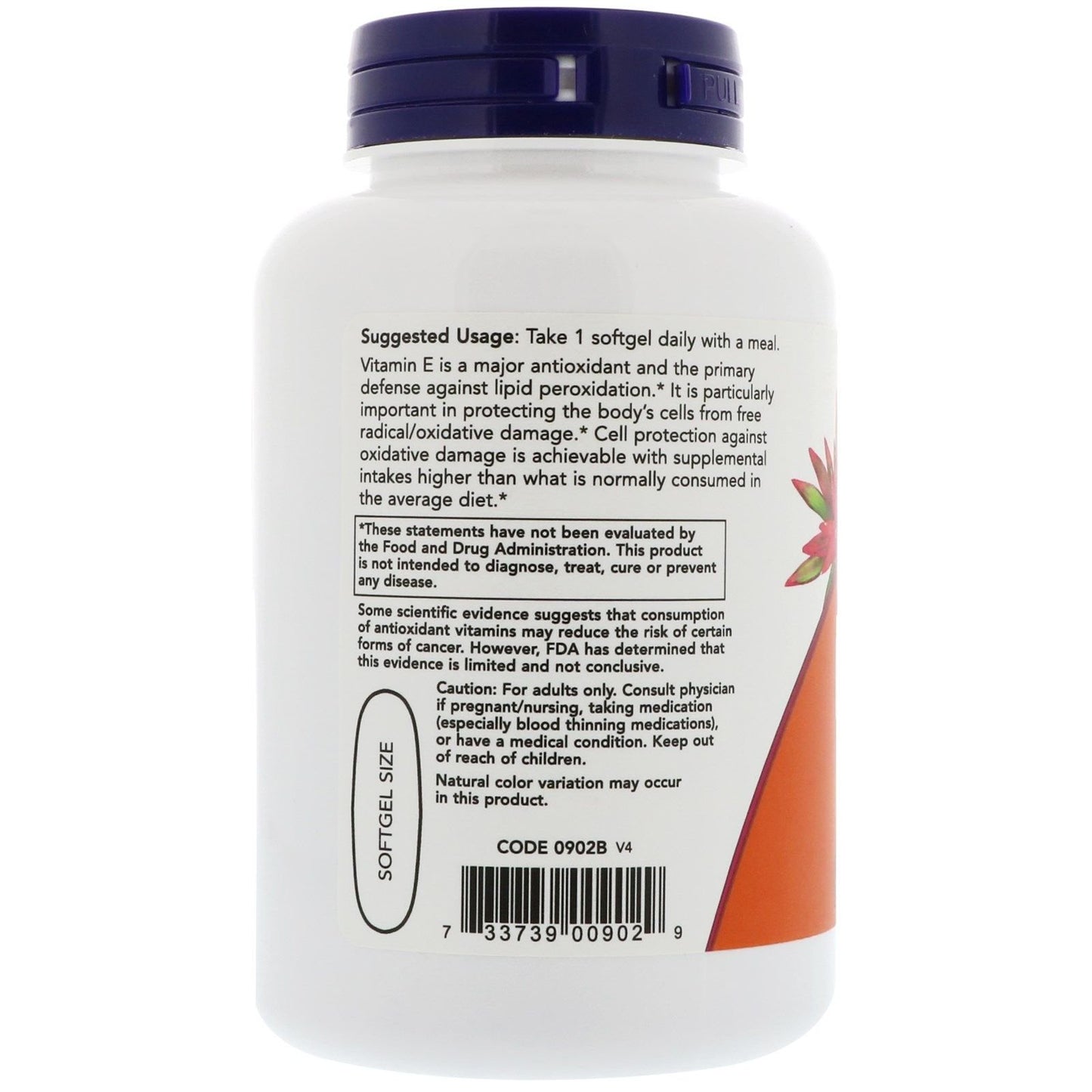 Now Foods E-1000 - 100% Natural Mixed Tocopherols Softgels 200