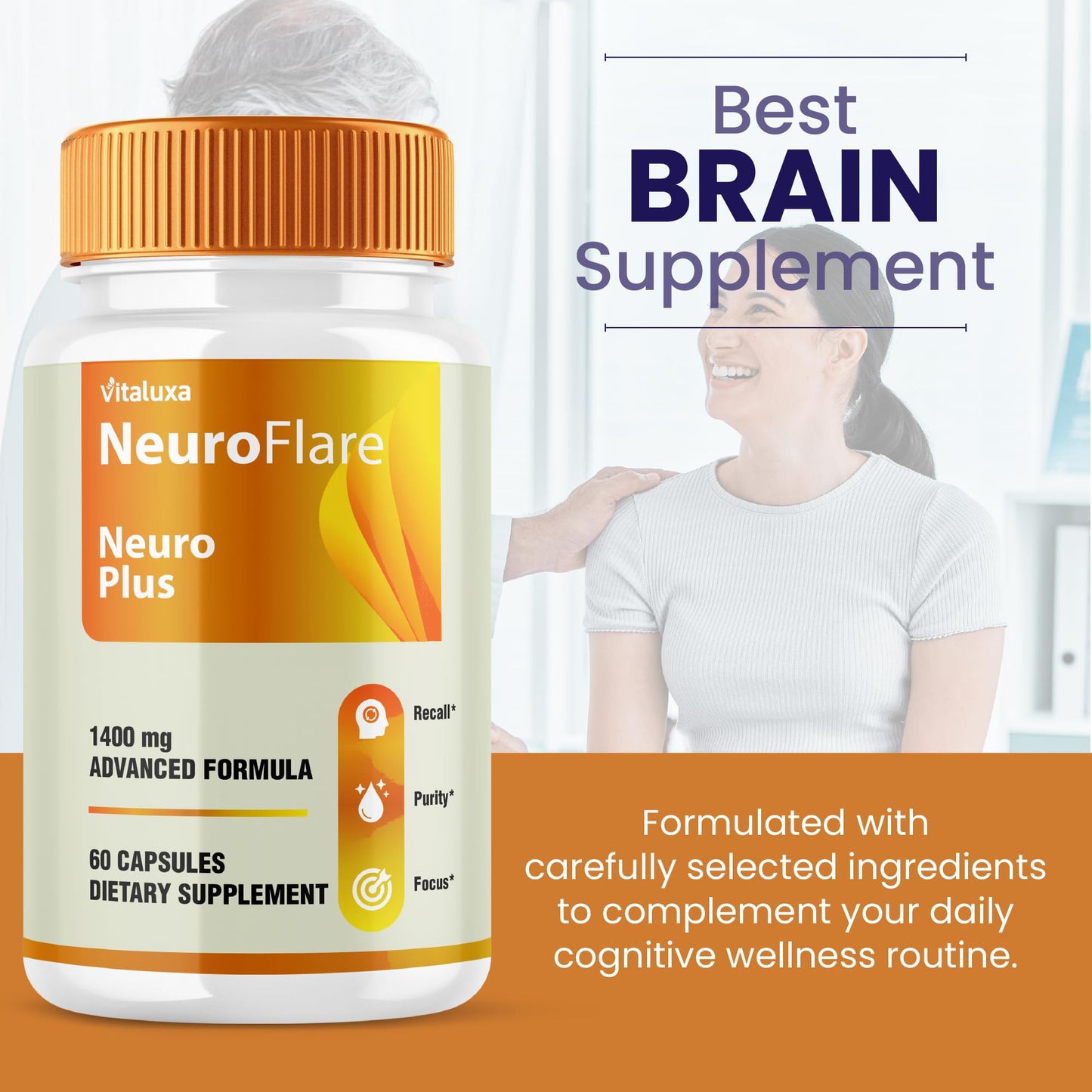 Vitaluxa Neuro Plus Brain Formula Capsules 180 Count