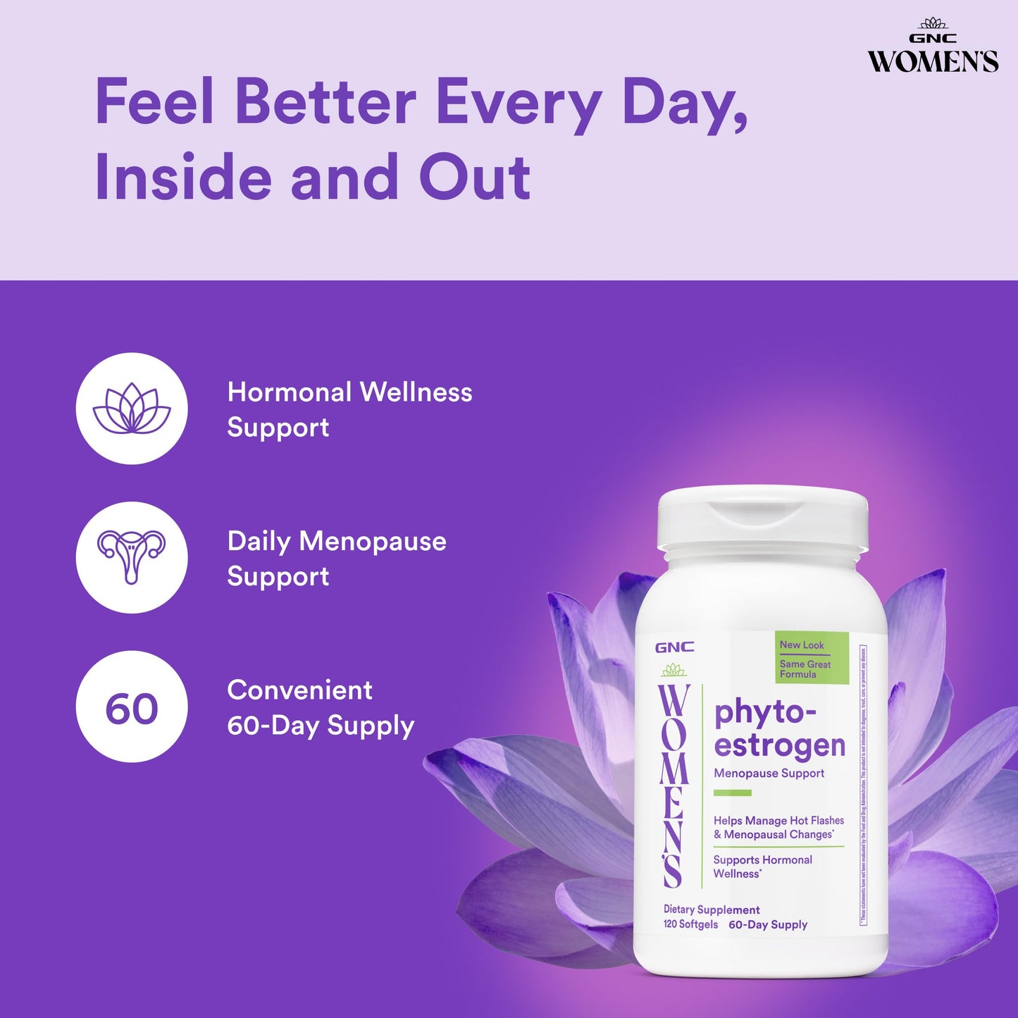 GNC Women's Phytoestrogen Formula 120 Softgels