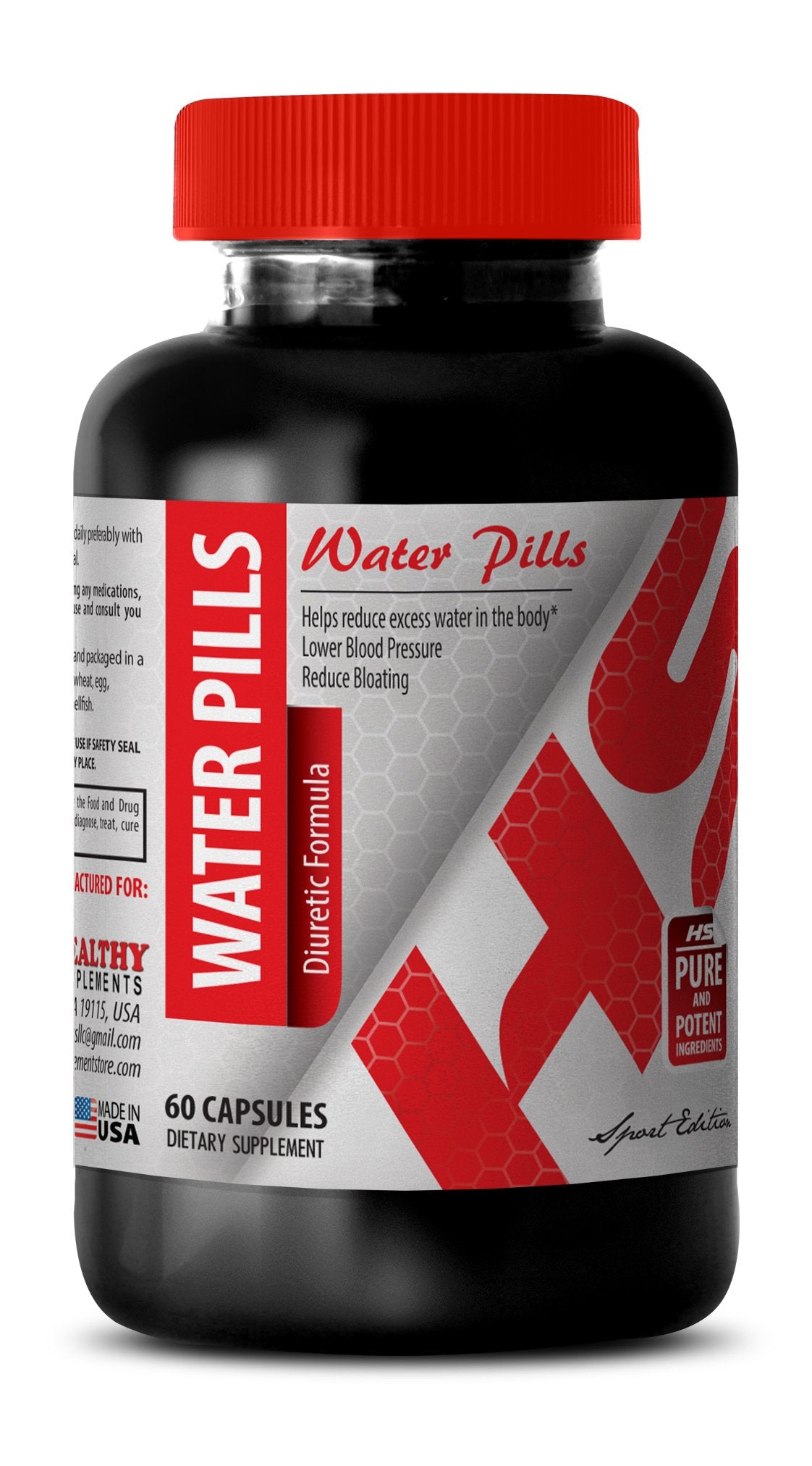 Healthy Supplements LLC Water Away Pills Capsule 60 Count