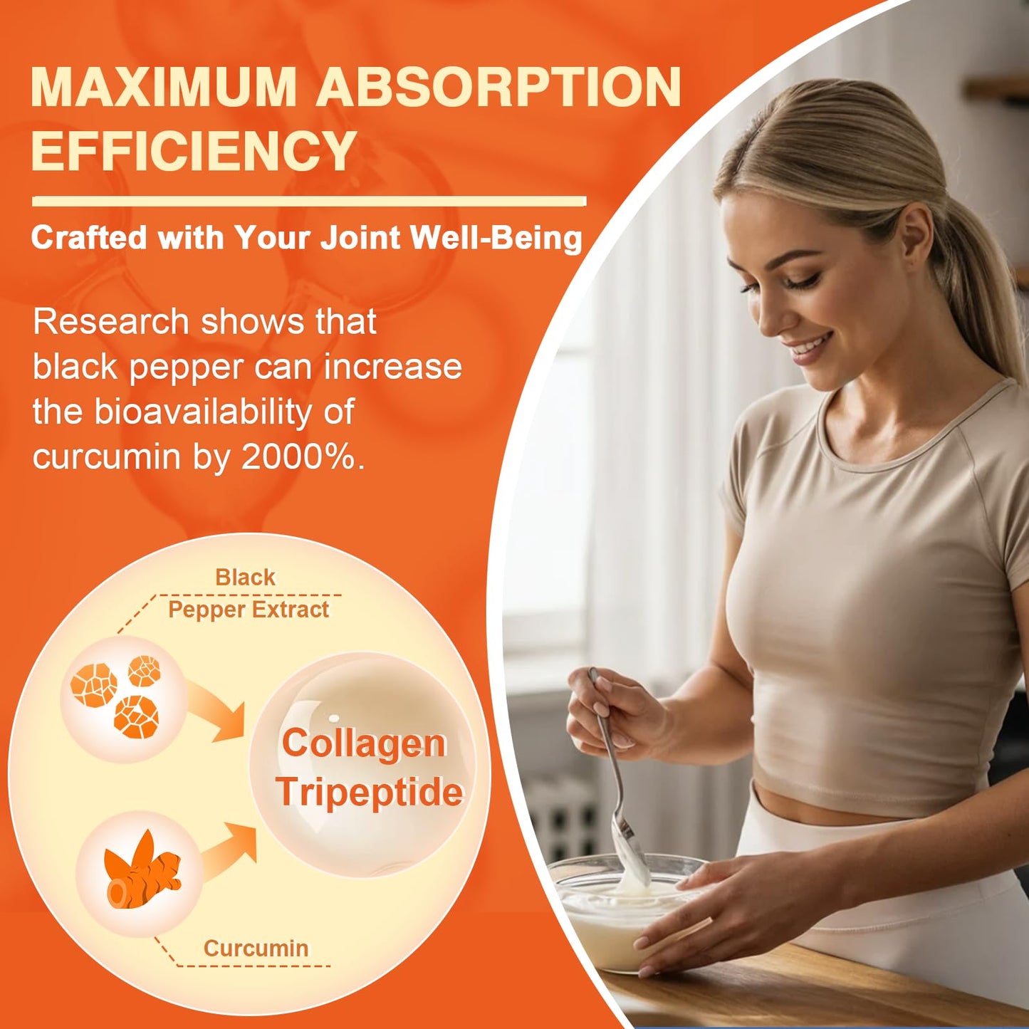 ZEBORA Multi Collagen Peptides Powder with MSM & CS, 1.1 Ounce