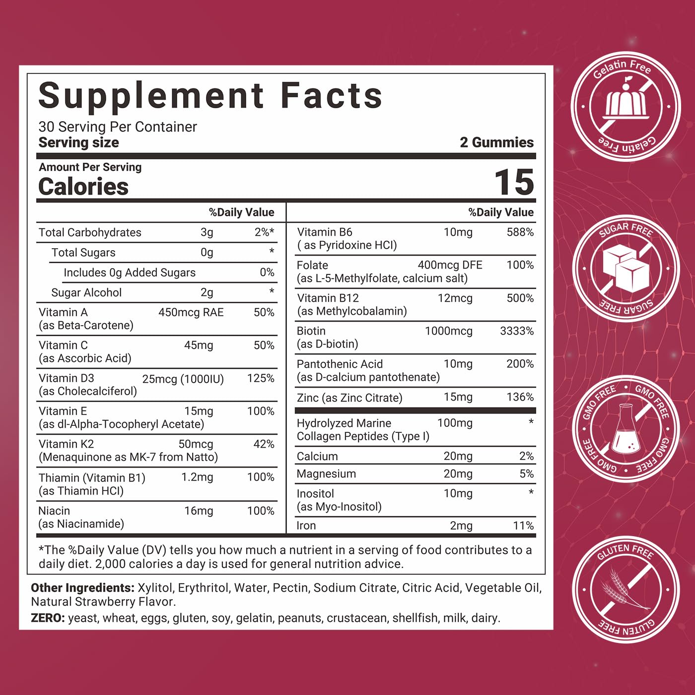 Svovita Methylated Multivitamin for Women Gummies 120 Count