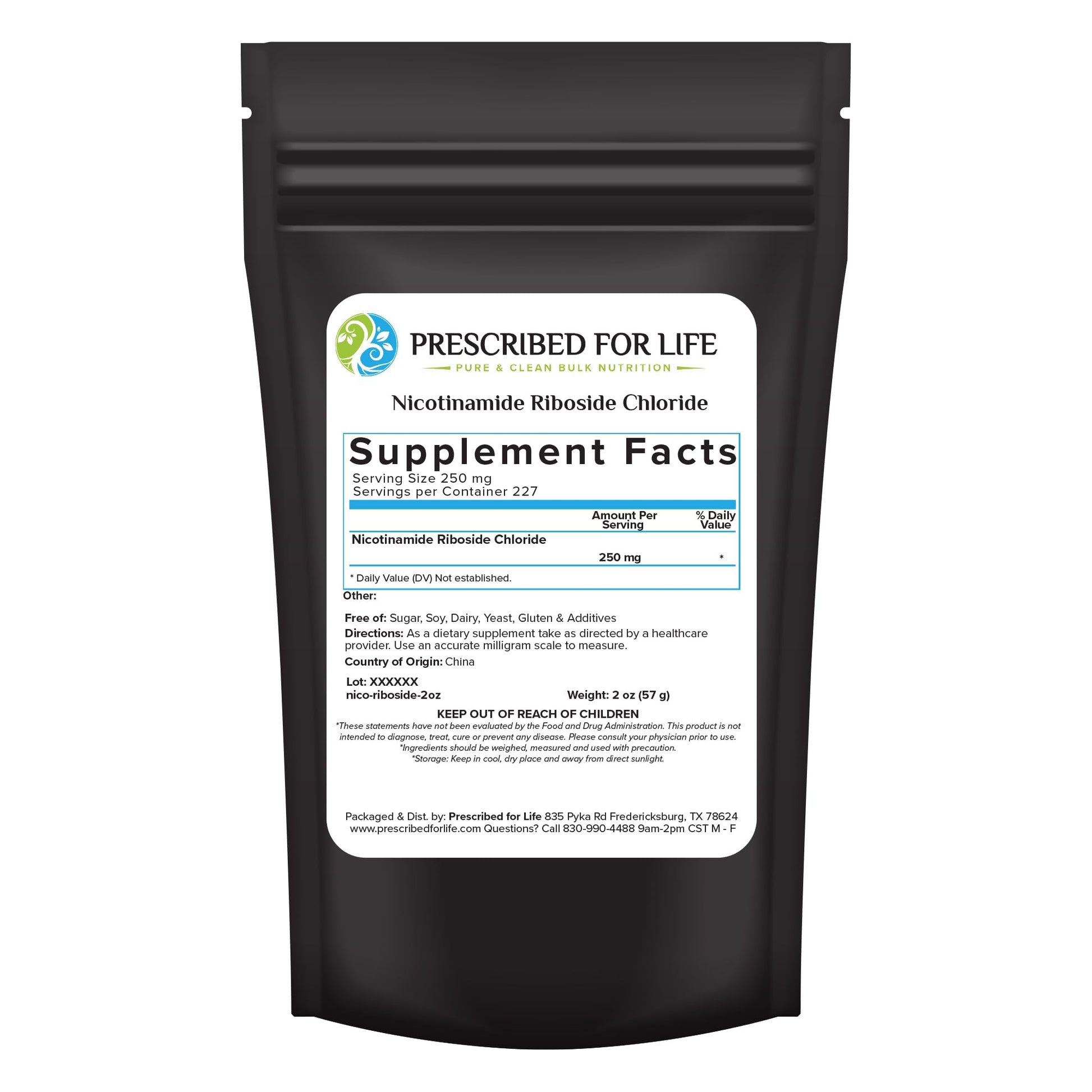 Prescribed For Life Nicotinamide Riboside Powder, 35.274 oz