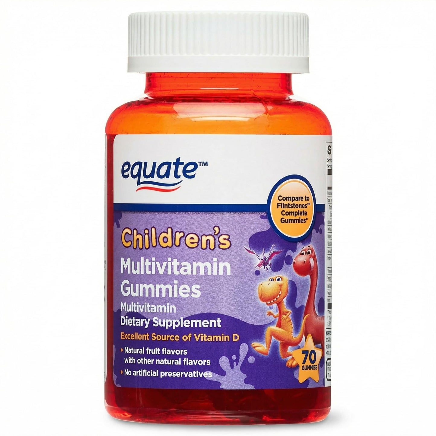 Generic Kids Multivitamin Gummies for Ages 2–3, Daily Chewable Supplement, 70 Gummies