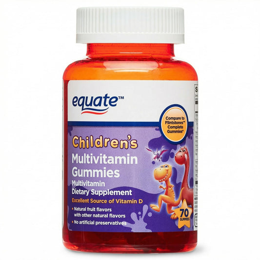 Generic Kids Multivitamin Gummies for Ages 2–3, Daily Chewable Supplement, 70 Gummies