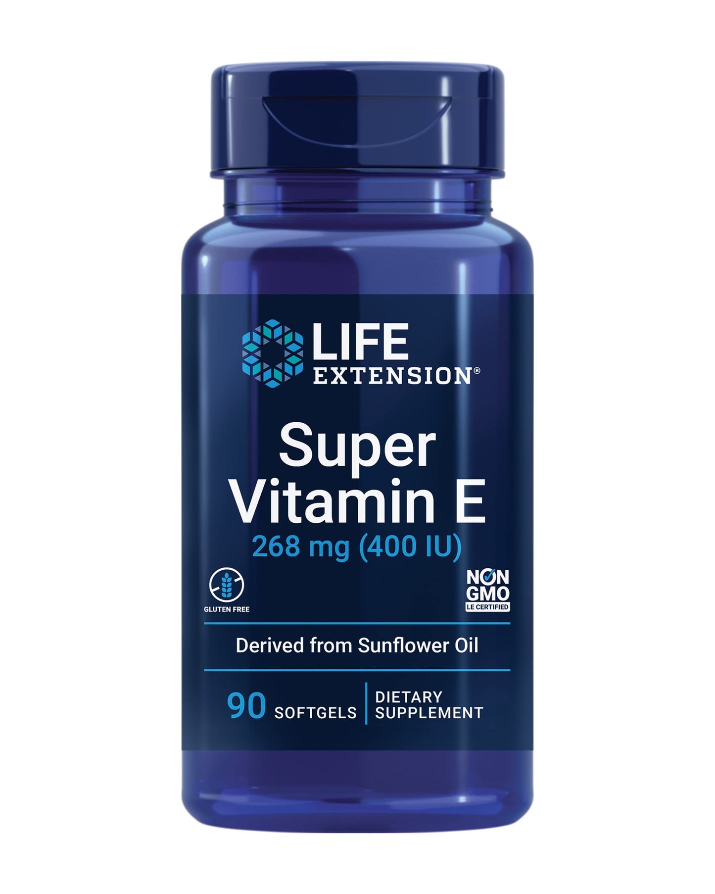 Life Extension Super Vitamin E 268mg & Super K (K1/K2 MK-7/MK-4) Vitamin C, Heart, Brain, Bone & Immune Health, Softgels, 180 Count