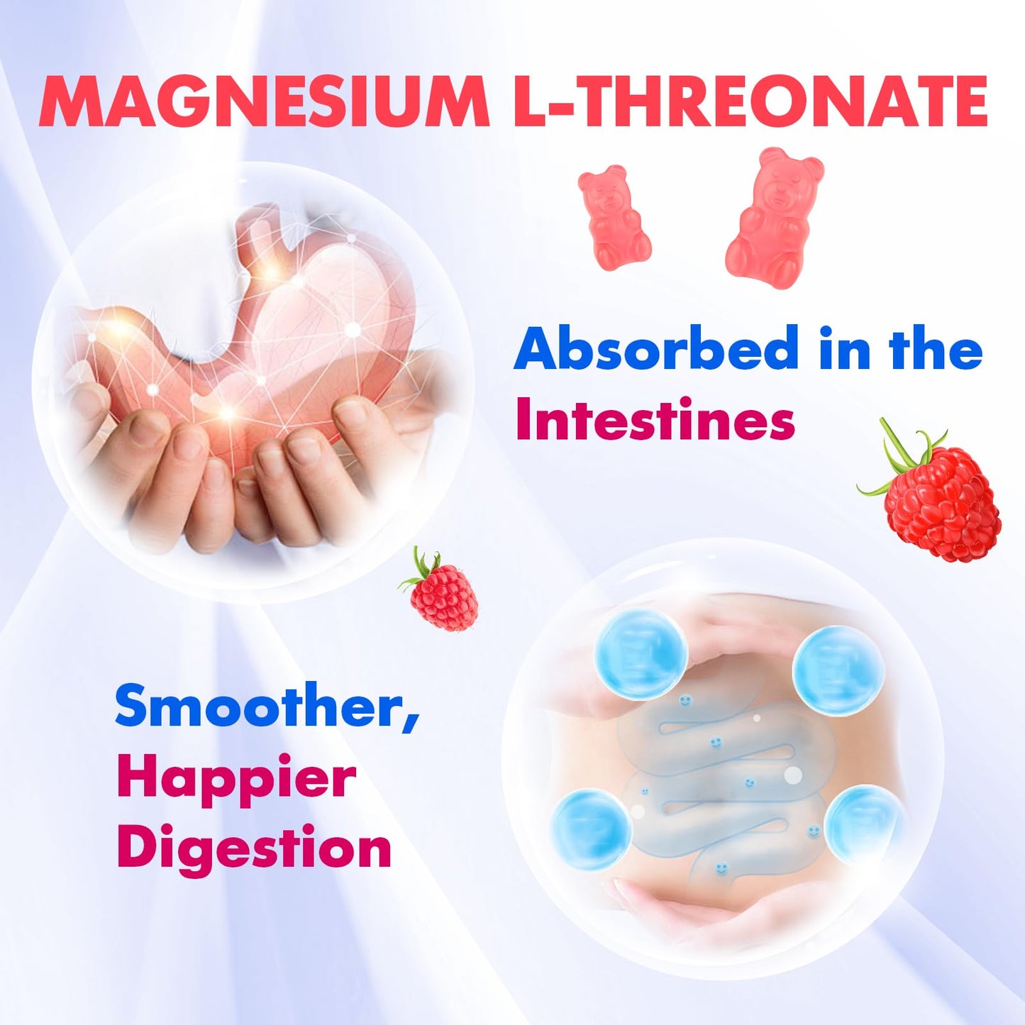 BVIVLOO Magnesium L-Threonate Gummy, 2-Pack
