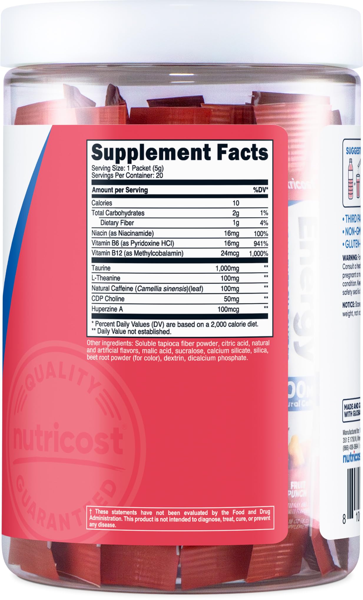 Nutricost Energy Complex Stickpack Powder 3.6 Ounce