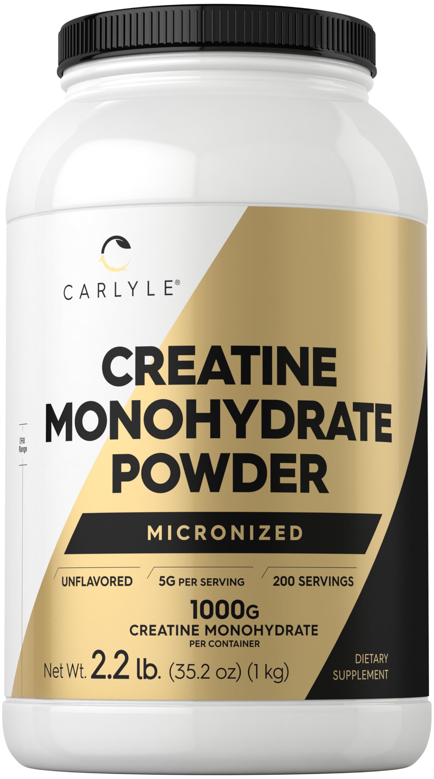 Carlyle Creatine Monohydrate Powder 5000mg, 35.2