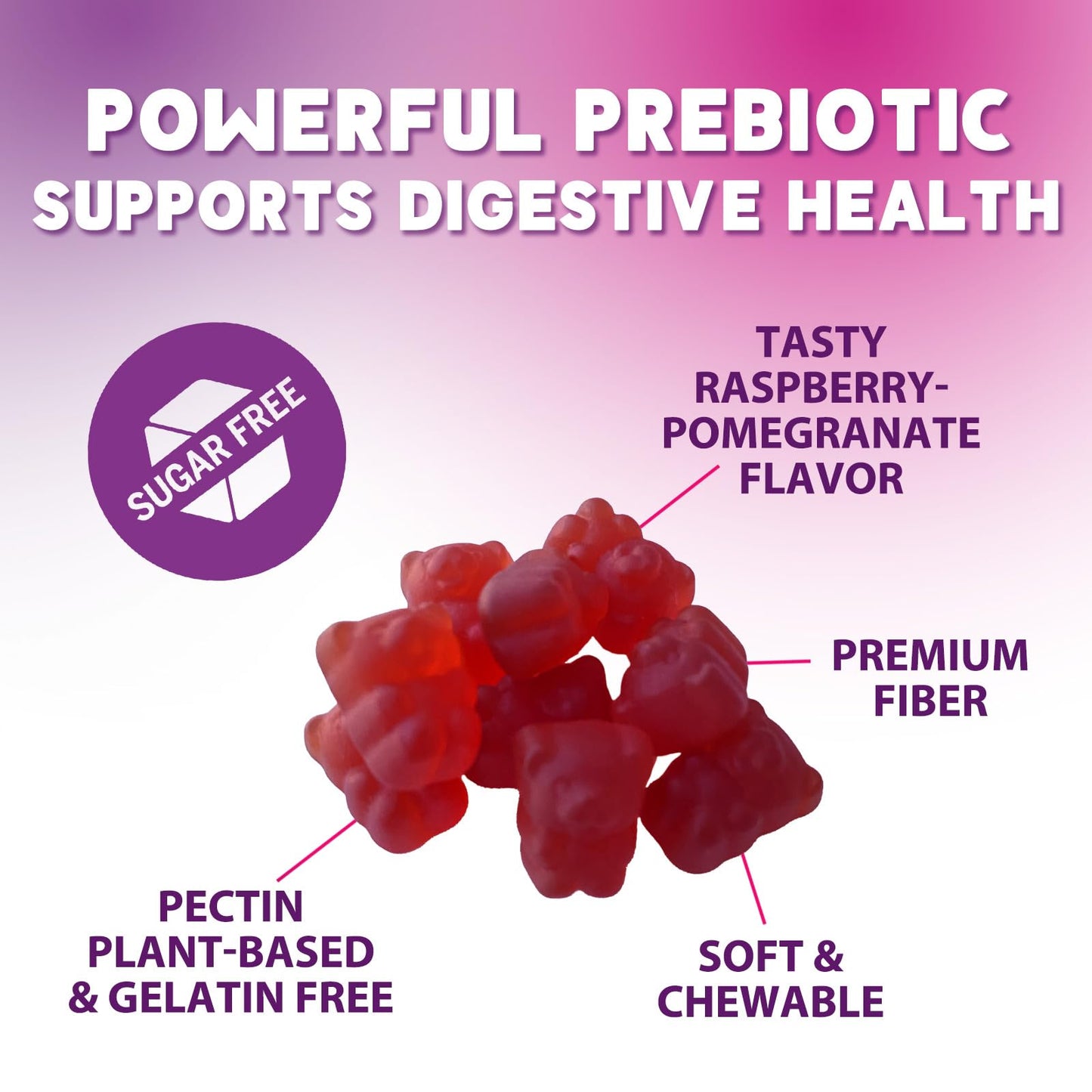 Nature's Nutrition Fiber Gummies 60 Count