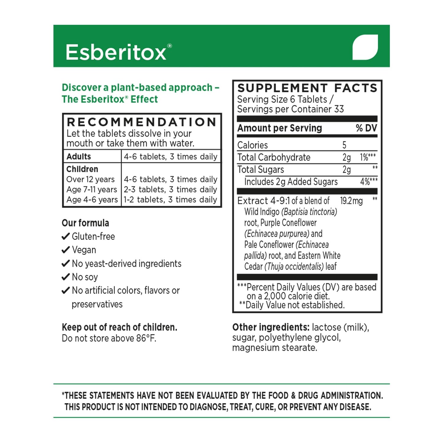 ESBERITOX Supercharged Echinacea Tablets 200