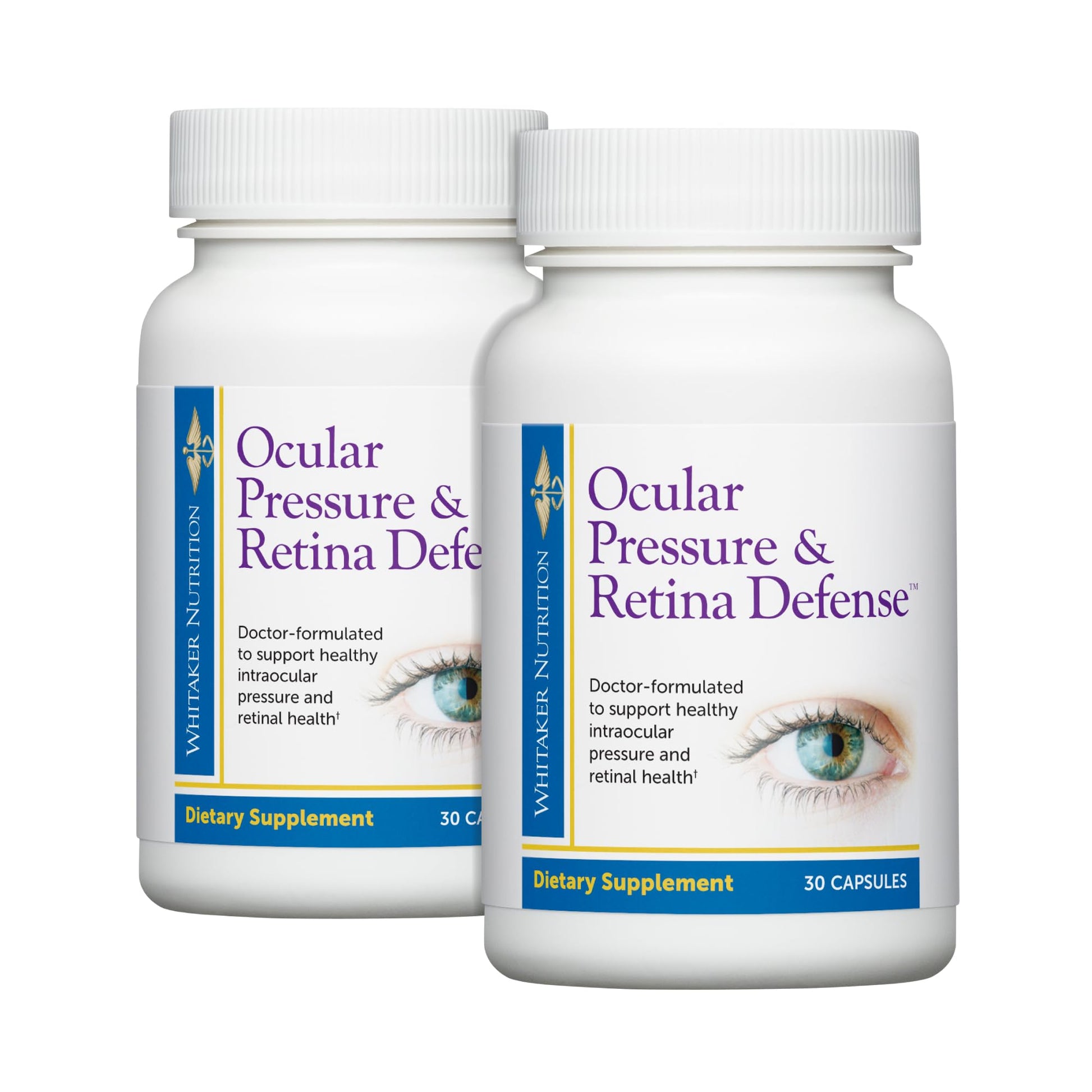 DR.WHITAKER Ocular Pressure & Retina Defense Supplement to Support Healthy Intraocular Pressure Levels, Circulation & Eye Tissue, 60 Capsules