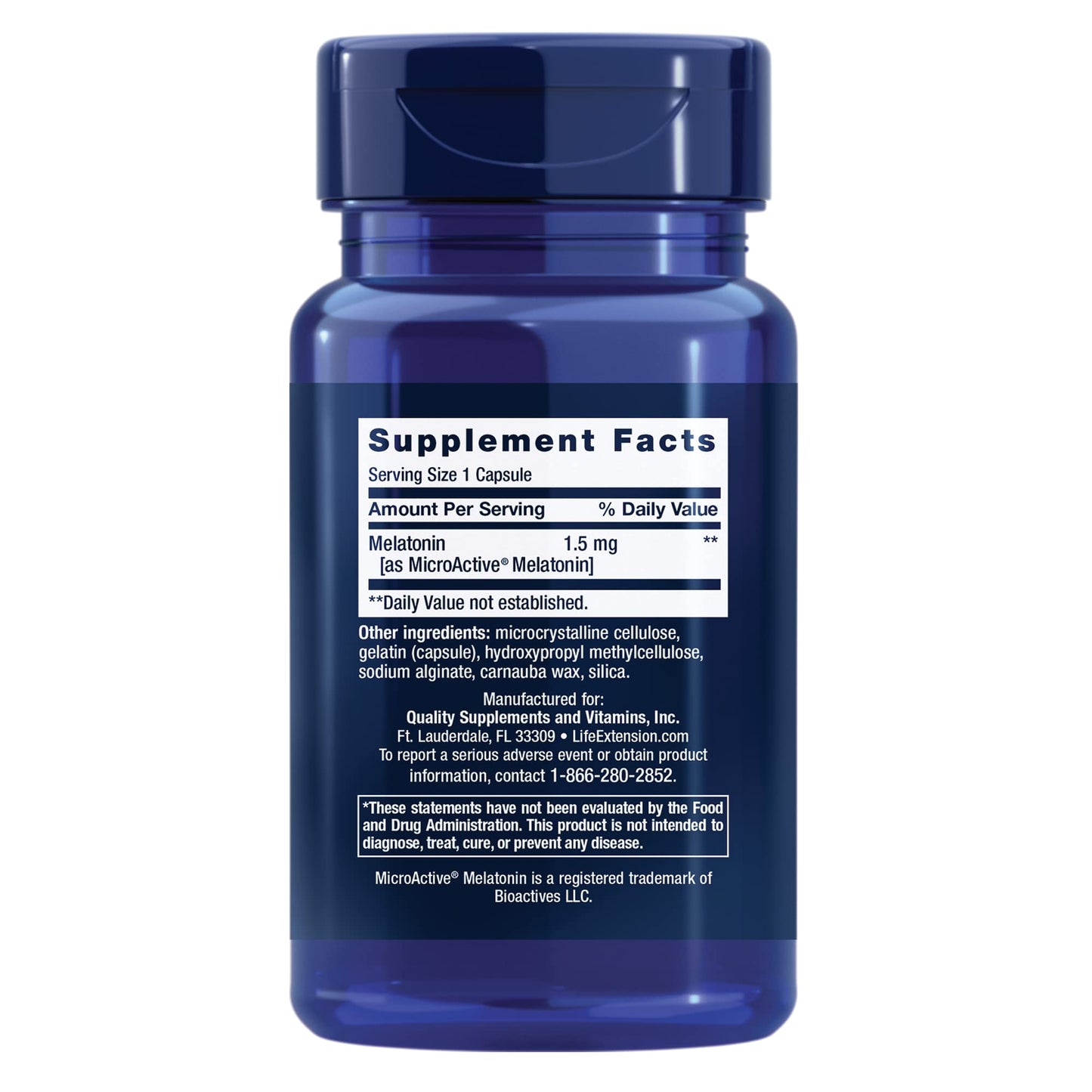 Life Extension Melatonin IR/XR & Optimized Ashwagandha, 120 Capsules