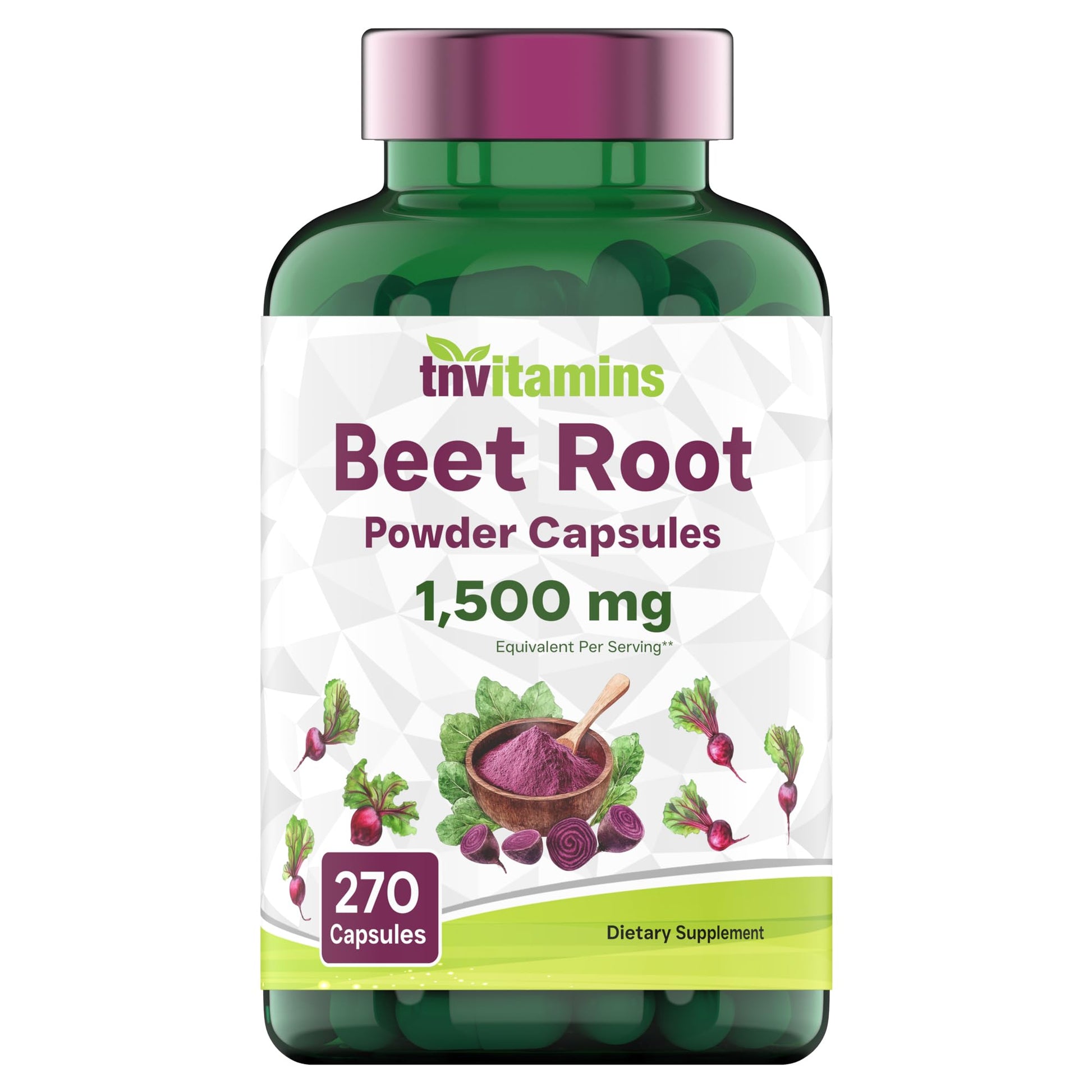 tnvitamins Beet Root Capsules 100 Count