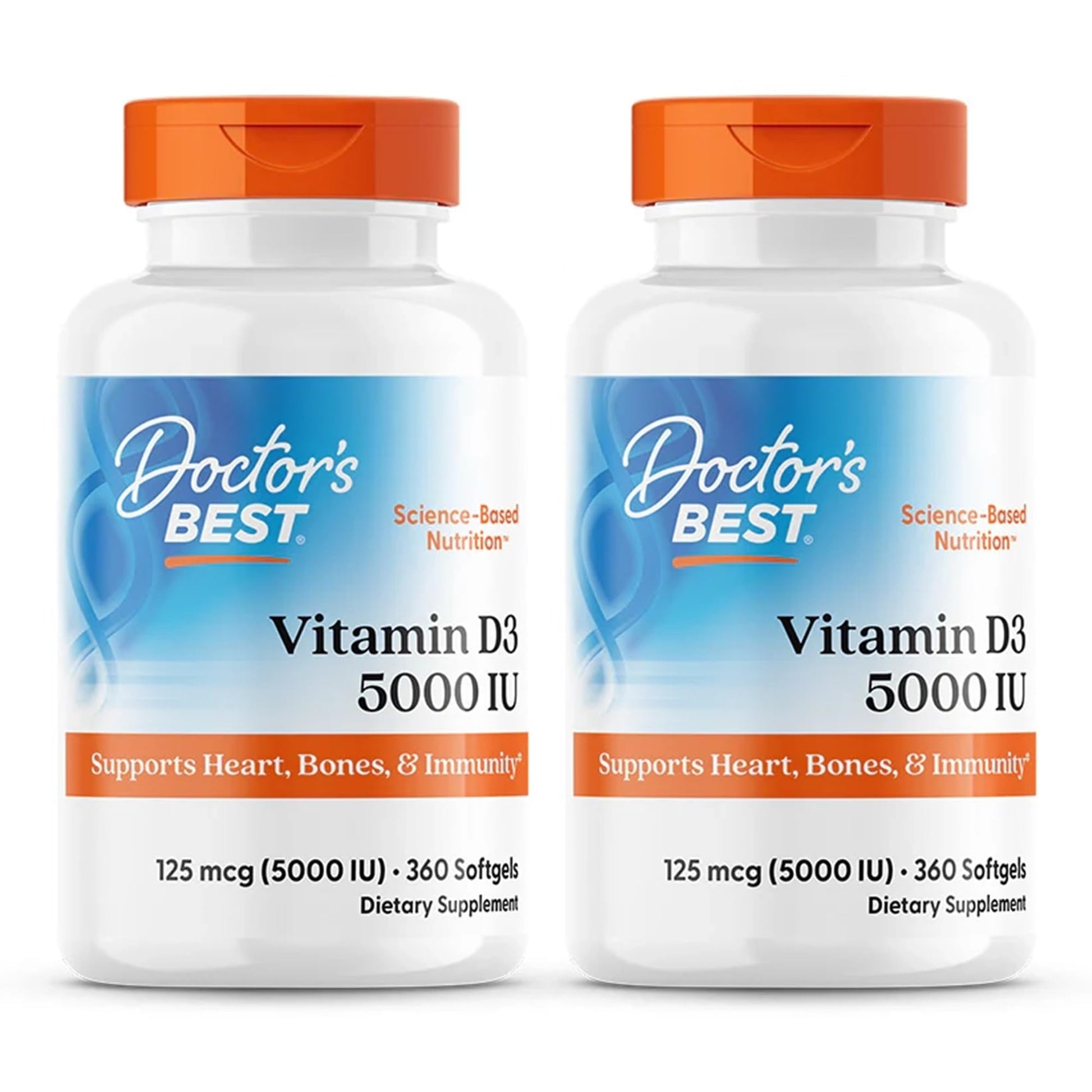 Doctor's Best Vitamin D3 125 mcg (5000 IU) Softgels 720