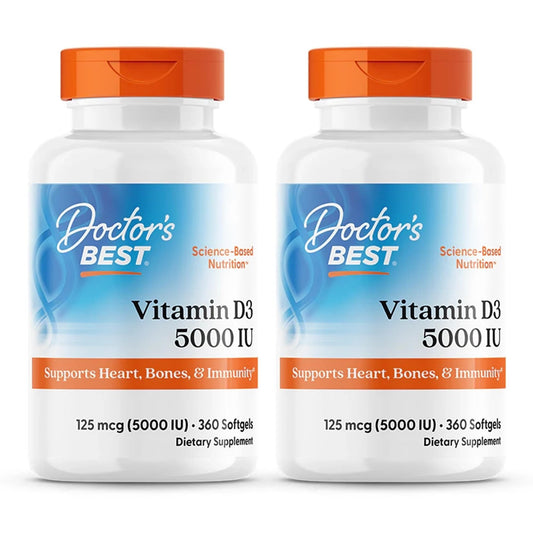 Doctor's Best Vitamin D3 125 mcg (5000 IU) Softgels 720