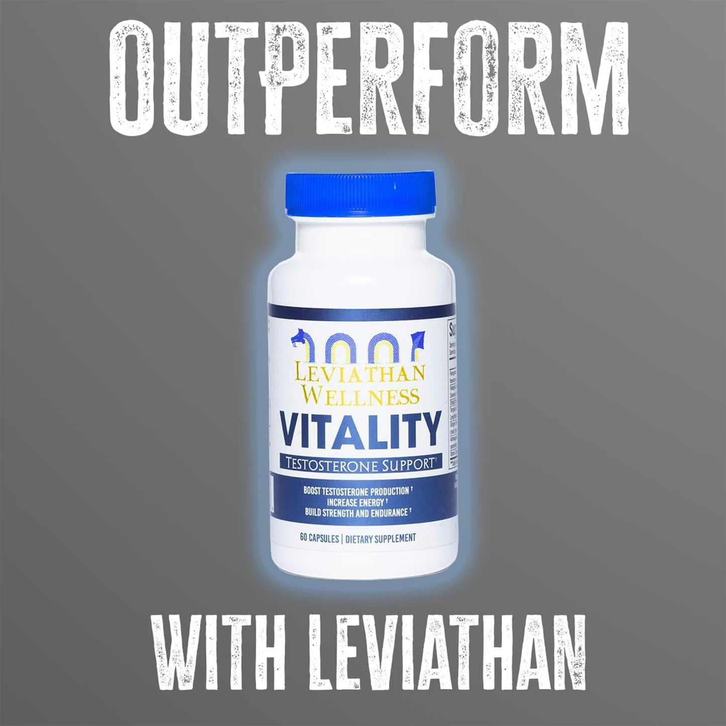 Leviathan Wellness Vitality Testosterone Support Formula Capsule 60 Count