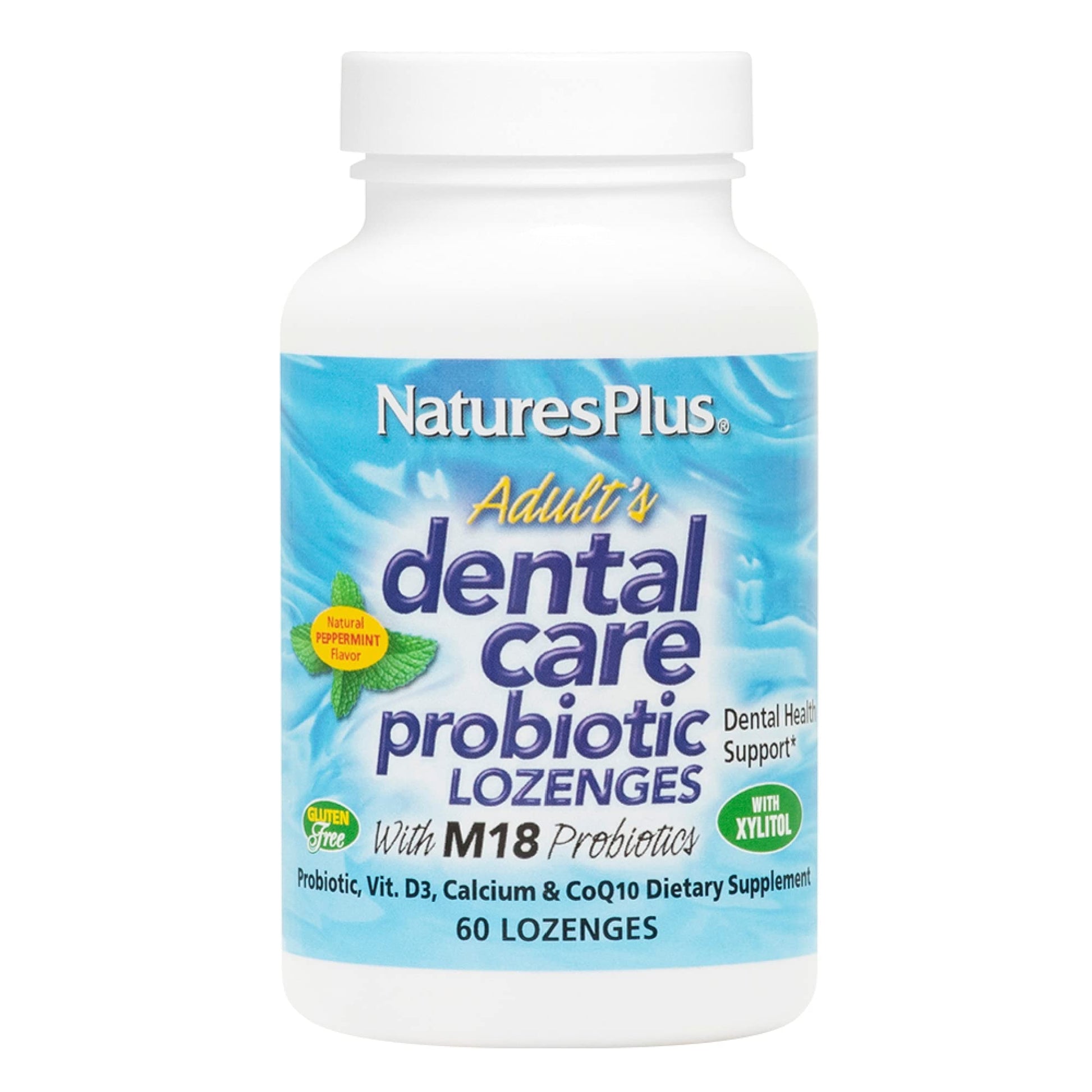 NaturesPlus Adult’s Dental Care Probiotic Lozenges 60 Count