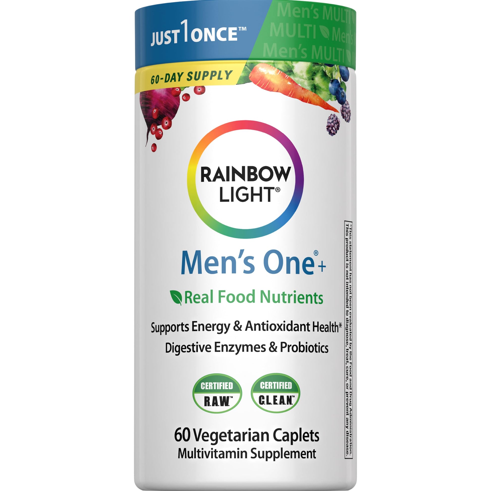 Rainbow Light Mens Multivitamin One + Tablet 60 Count