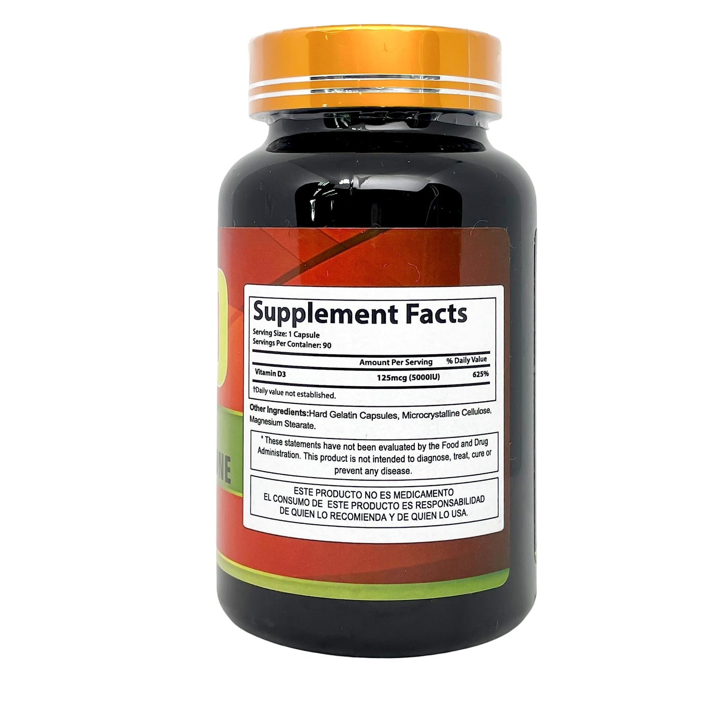 Productos El Colibri Vitamin D3 5000 UI 125mcg 90 Capsules
