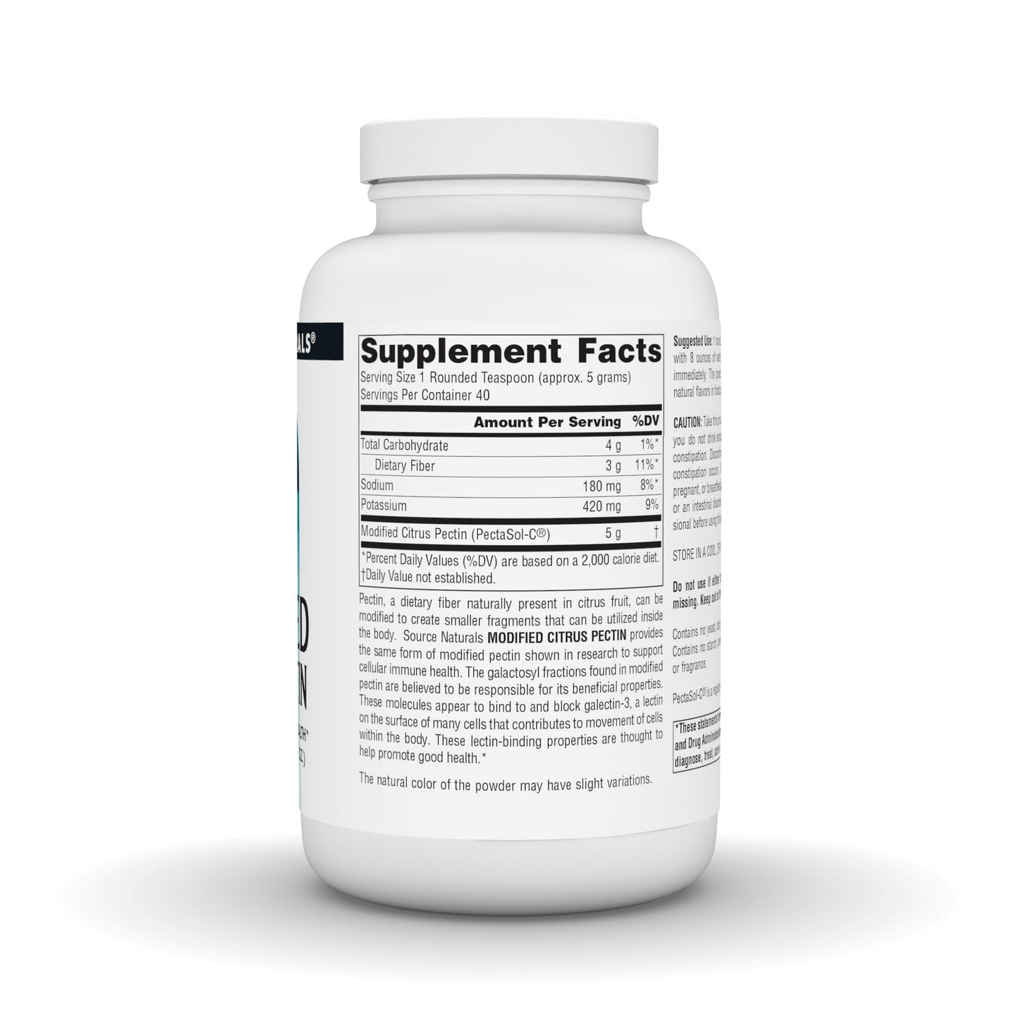Source Naturals PectImmune Modified Citrus Pectin Powder for Cellular Immune Health, 7.05 Ounce