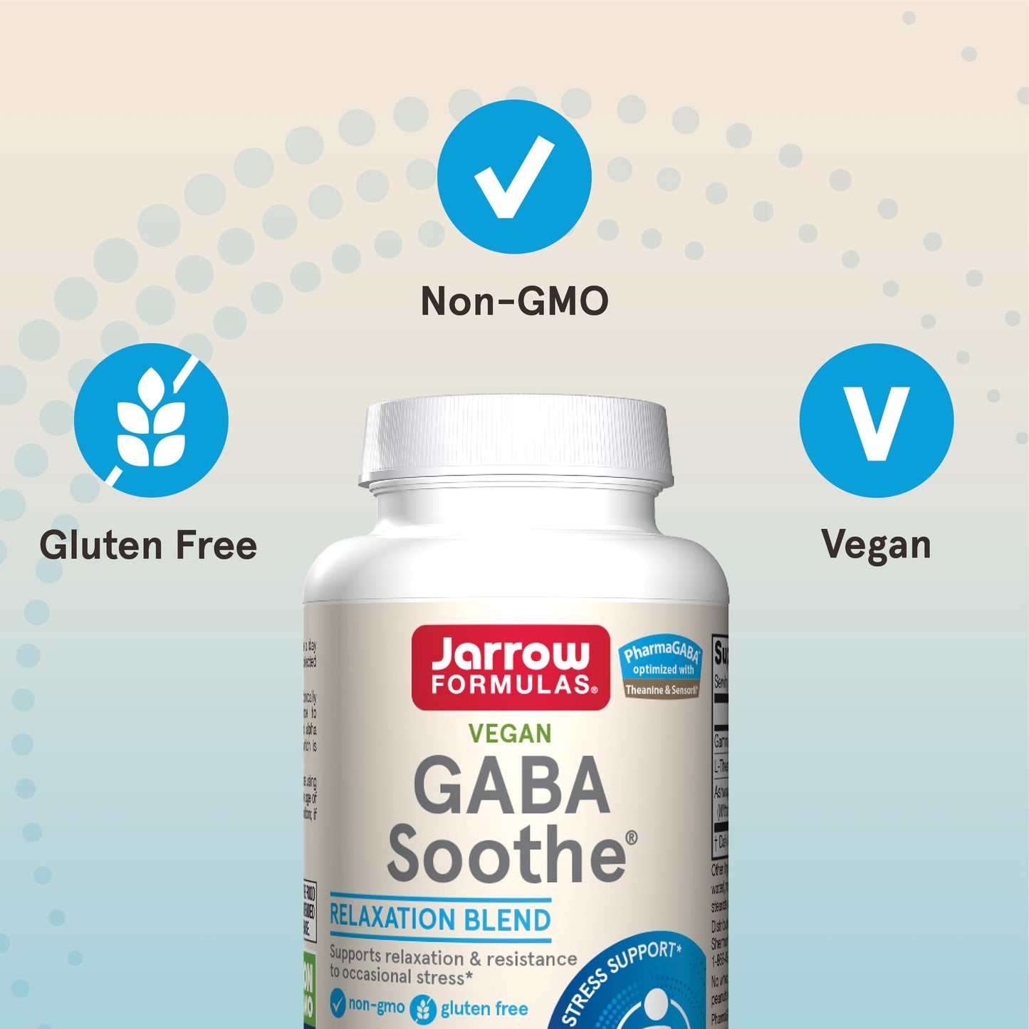 Jarrow Formulas GABA Soothe for Relaxation & Occasional Stress, 30 Capsules