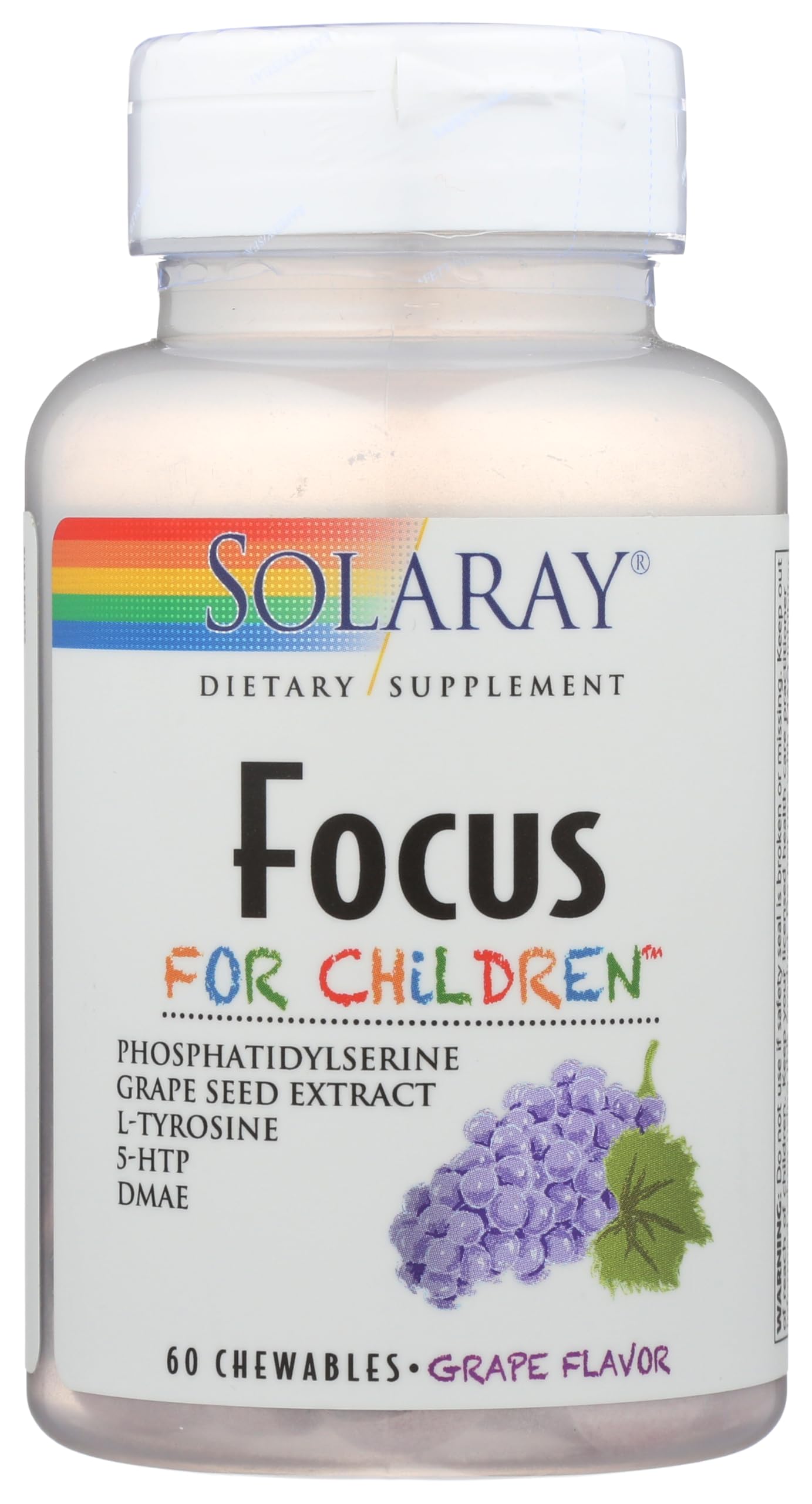 Solaray Kids Focus Chewables with Phosphatidylserine, 60 Count
