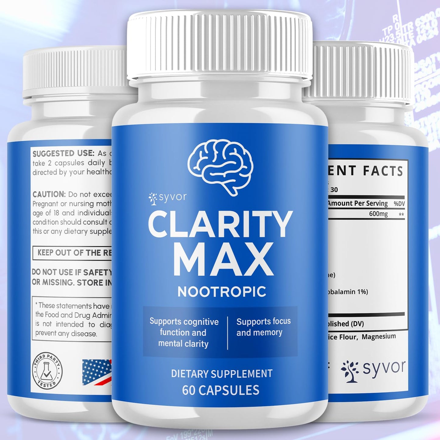 Syvor Clarity Max Capsules 60 Count
