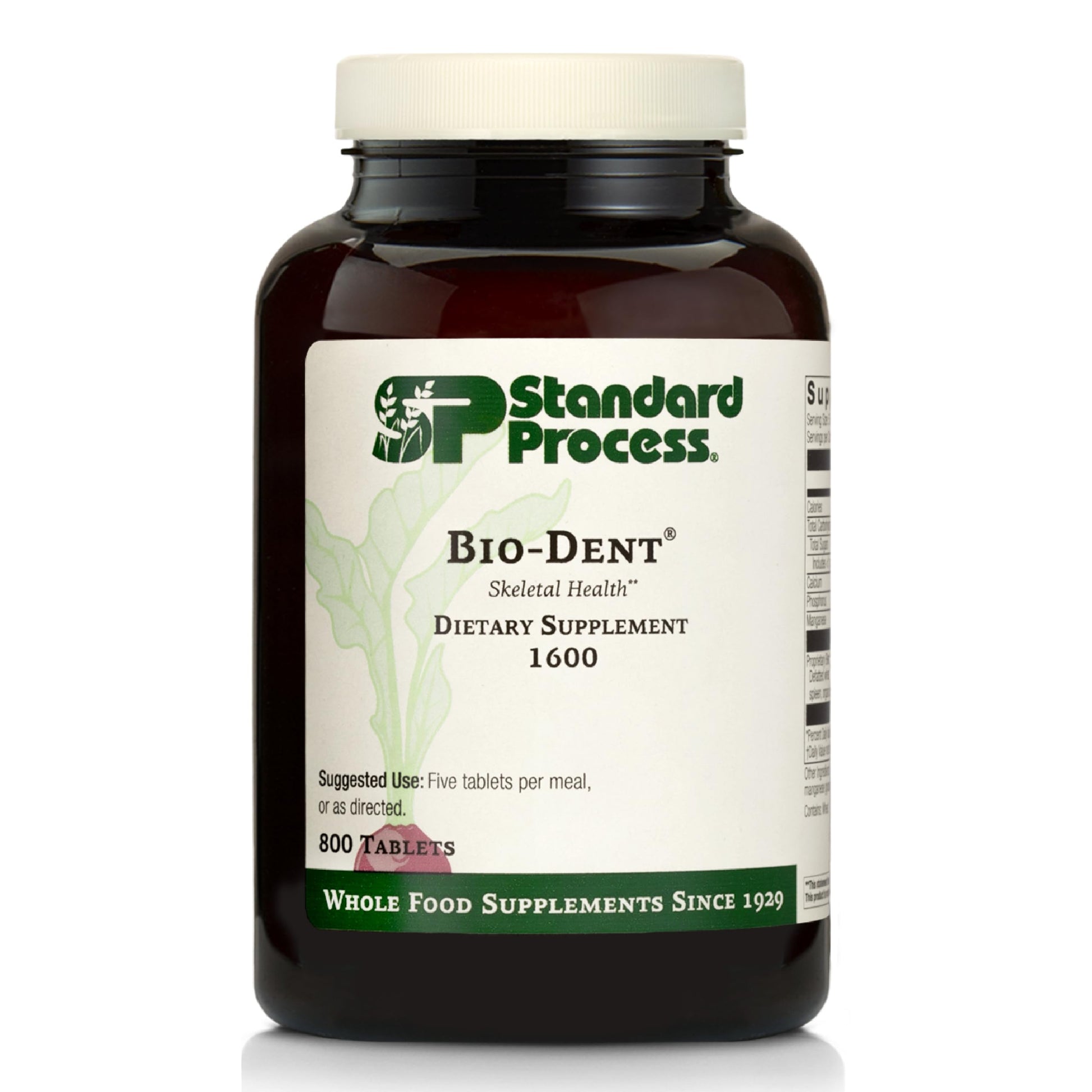 Standard Process Inc. Bio-Dent Skeletal Health Supplement Tablets 800