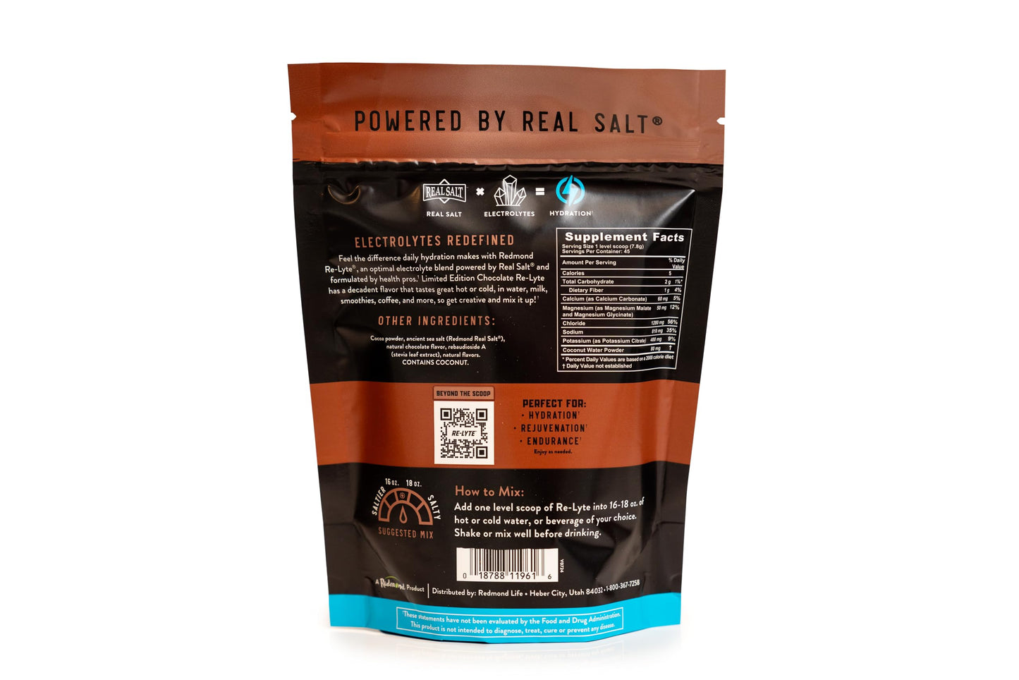 REDMOND Re-Lyte Hydration Electrolyte Mix Powder 7.62 Ounce