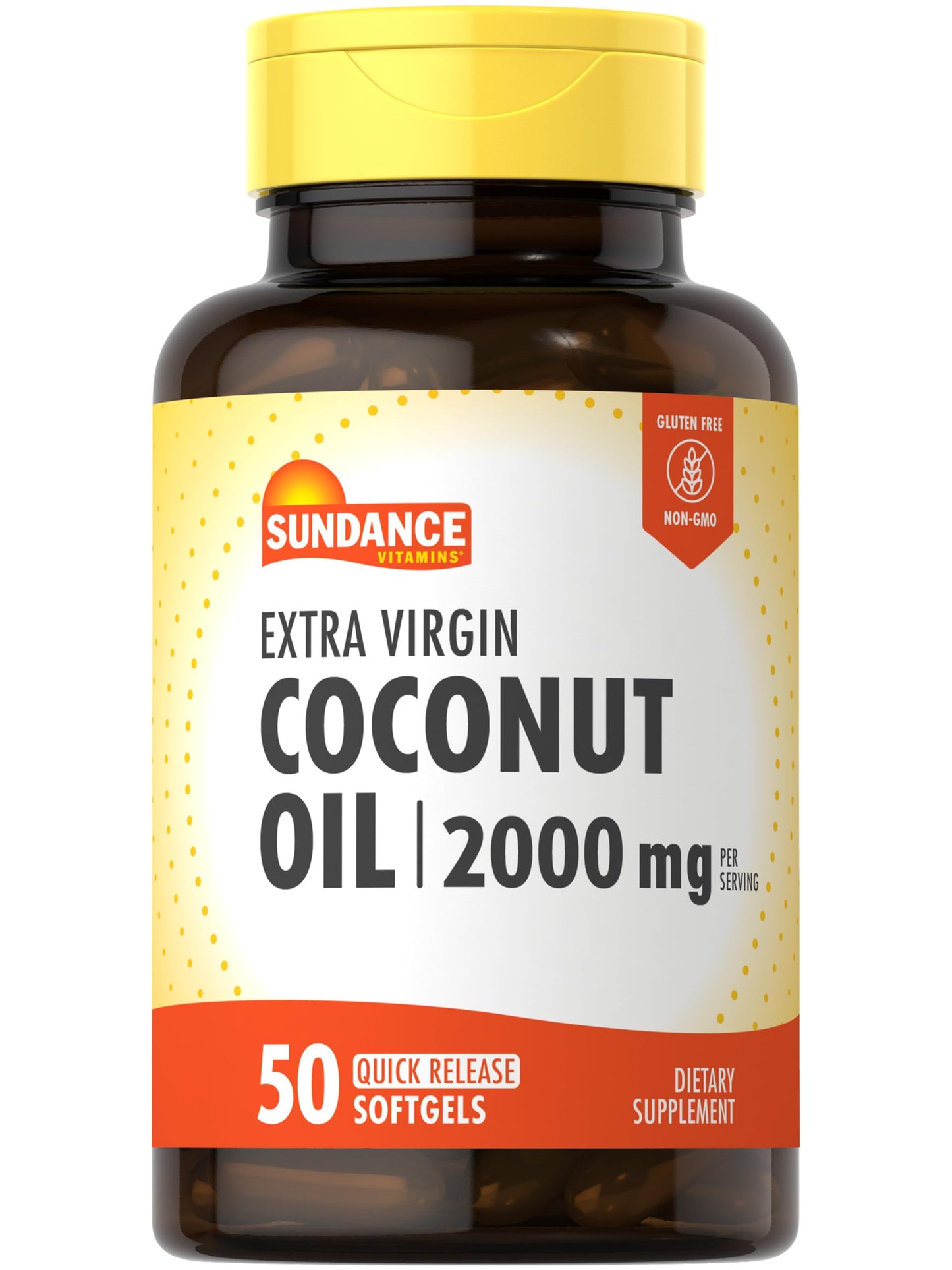 Sundance Extra Virgin Coconut Oil Softgels 50 Count
