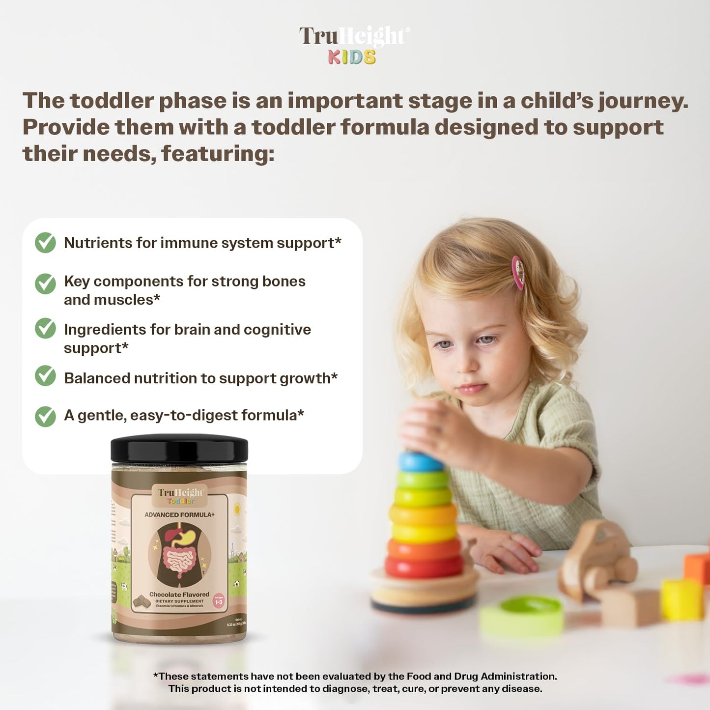 TruHeight Toddler Advanced Formula+ Powder Chocolate 3-Pack