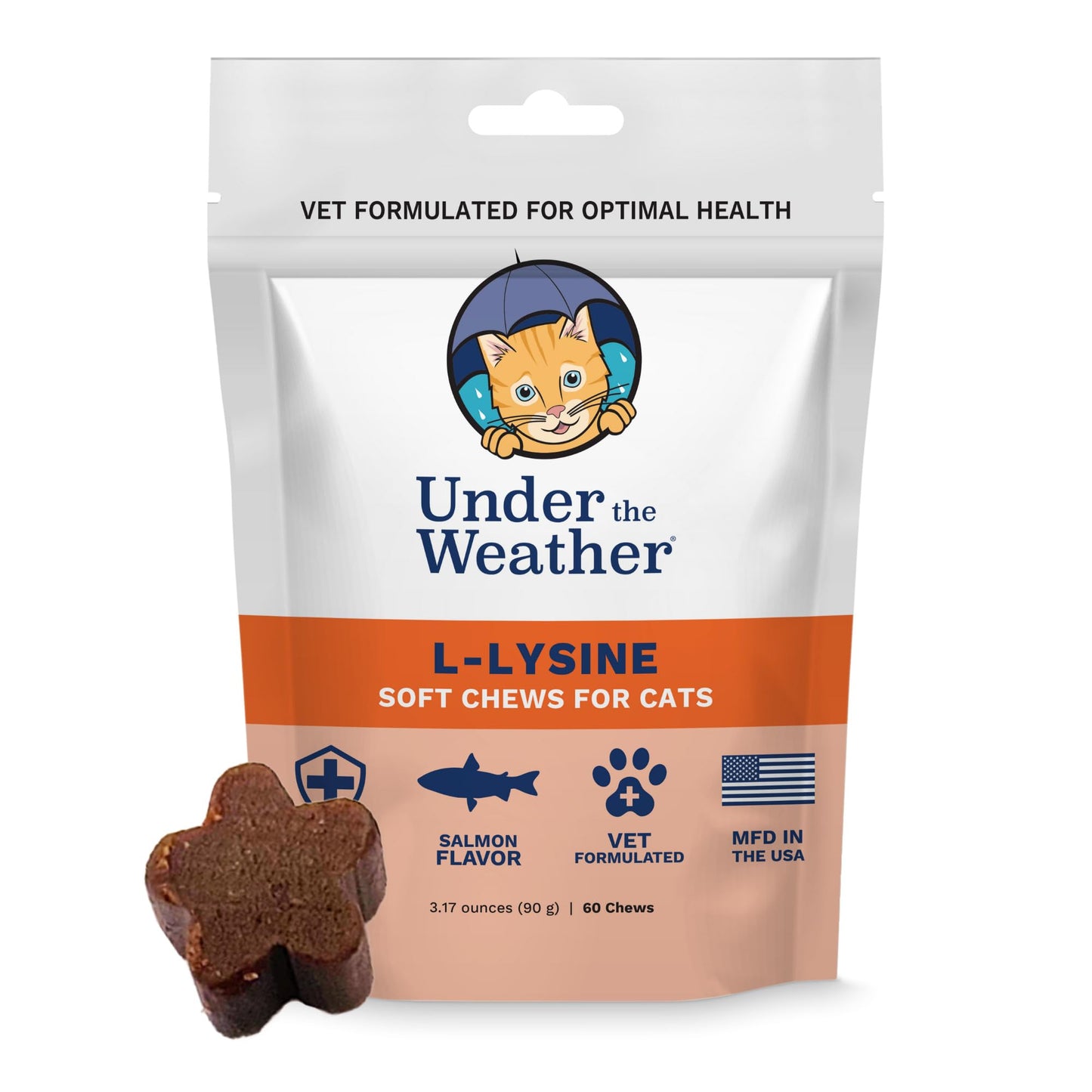 Under the Weather Cat L-Lysine Soft Chews, 60 Count